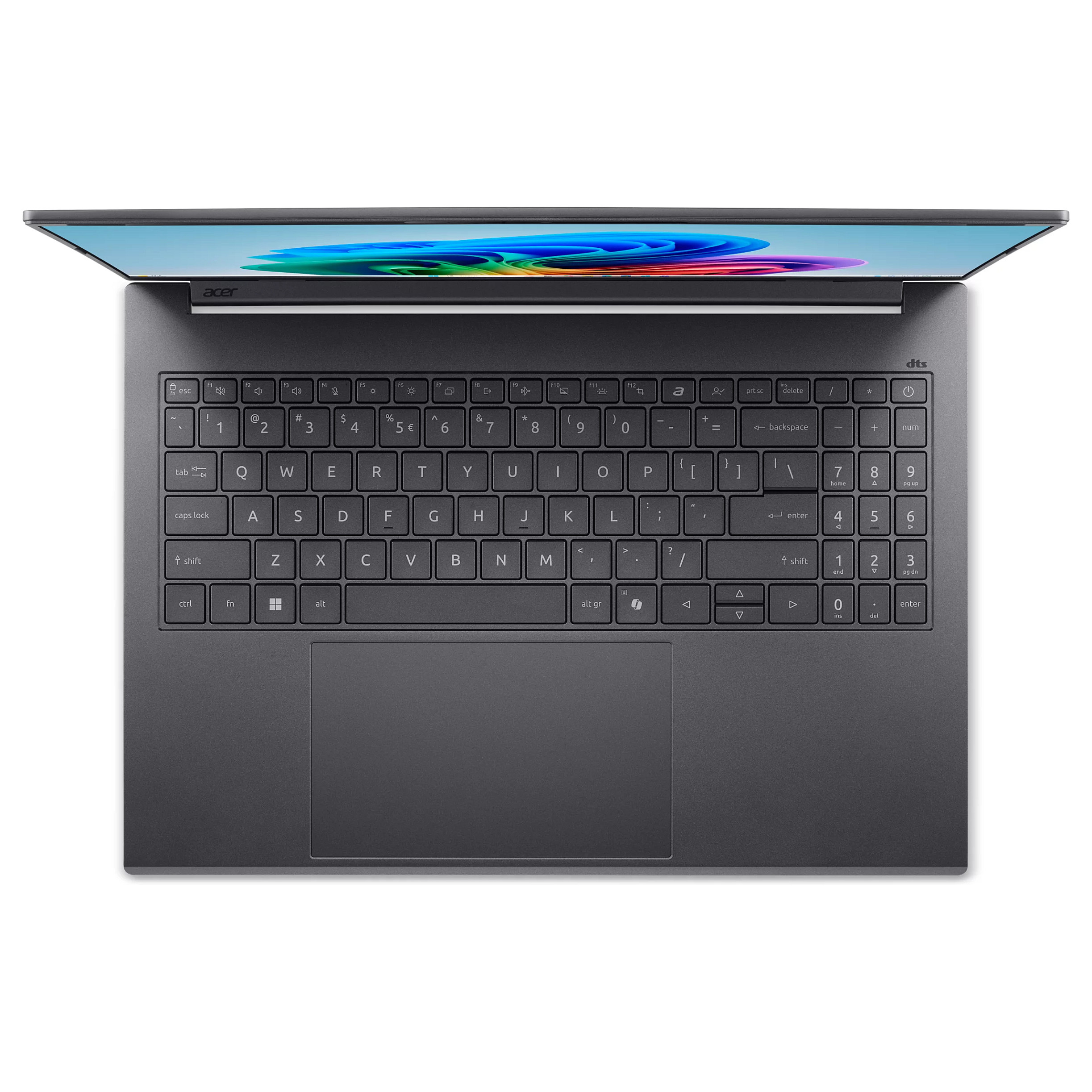 Laptop ACER Aspire 16 AI OLED (16", OLED, WUXGA, Intel Core Ultra 9 386H, 16GB, 512GB SSD, Intel Arc Graphics, Windows 11 Home, Non-HR tipkovnica, Steel Gray)-5
