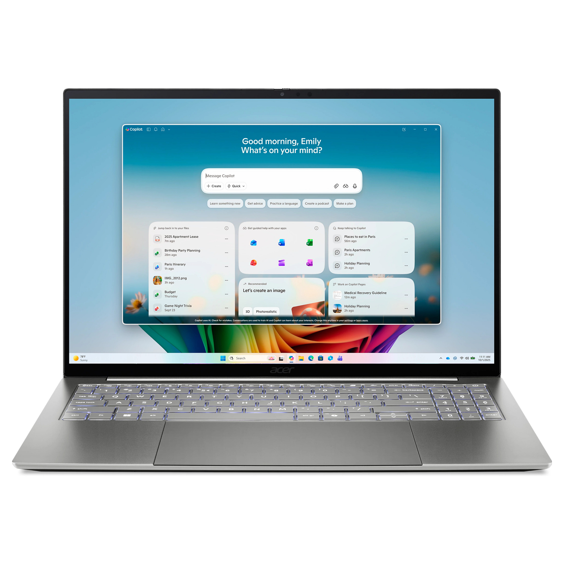 Acer Swift 16 AI SF16-71T-993G CU X9 388H/32GB/1TBSSD/W11 Home Touch-0