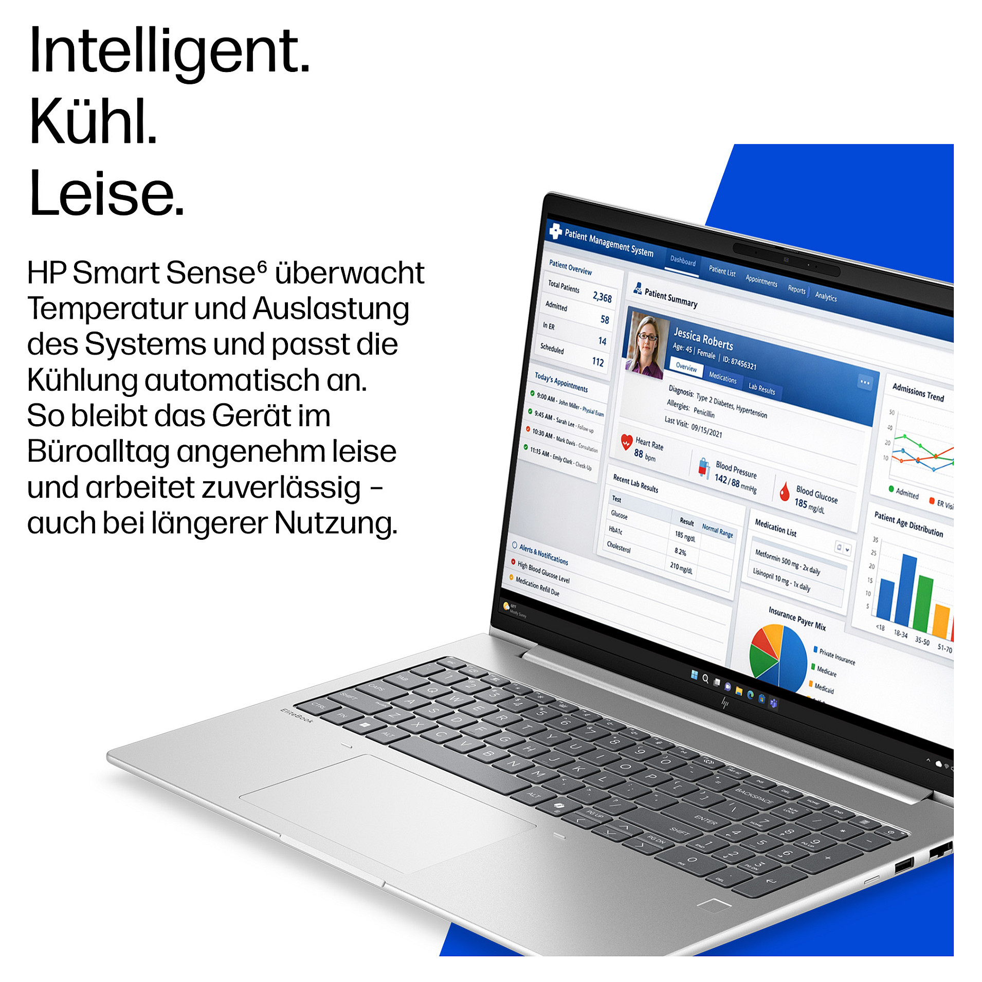 Laptop HP EliteBook 6 G2i (16", WUXGA, 1920x1200, Intel Core Ultra 5 325, 16GB, 512GB SSD, Intel Graphics, Windows 11 Pro, DE tipkovnica, Srebrna)-12