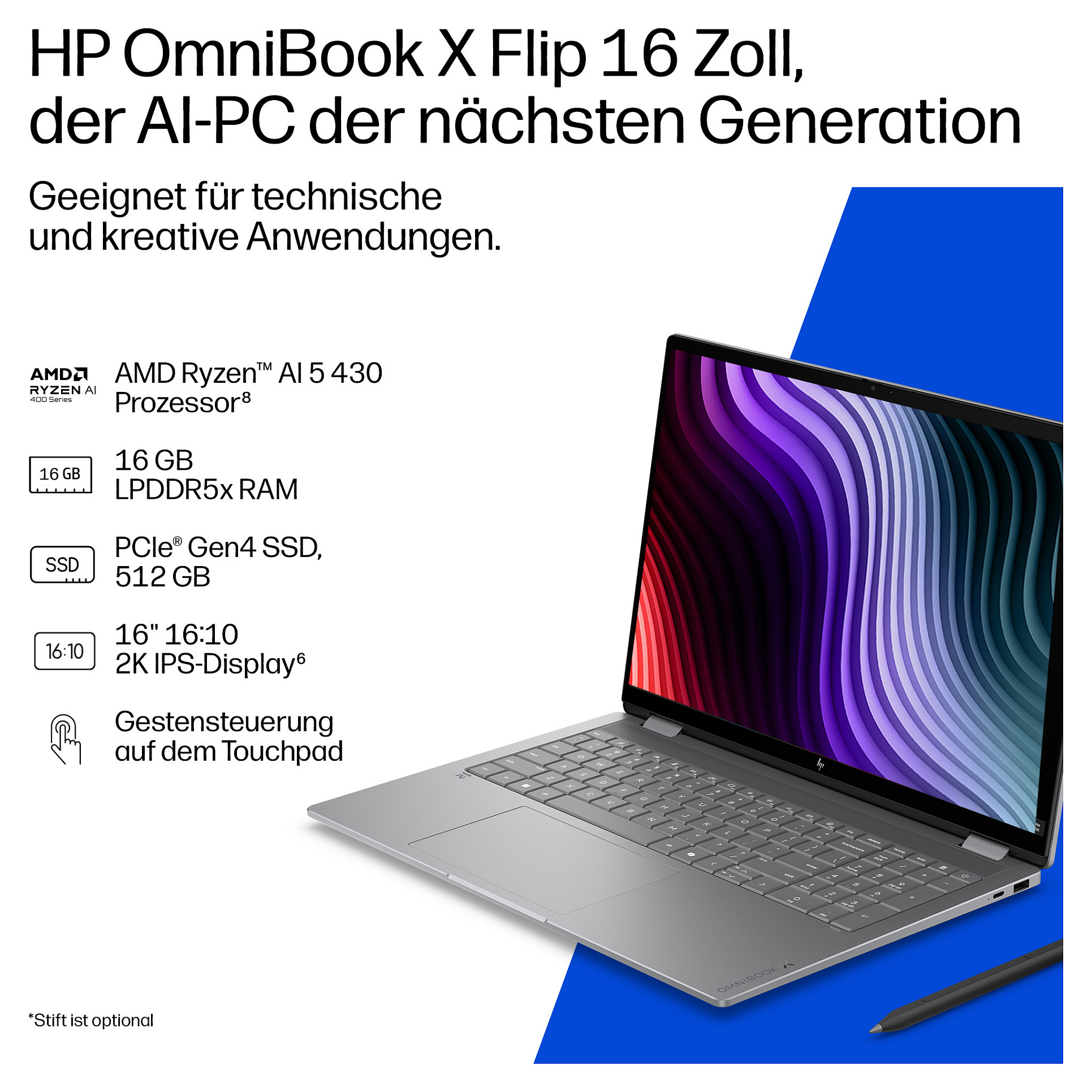 HP OmniBook X Flip 16-cc0150ng RYZ AI 5 430/16GB/512SSD/W11 Home-21
