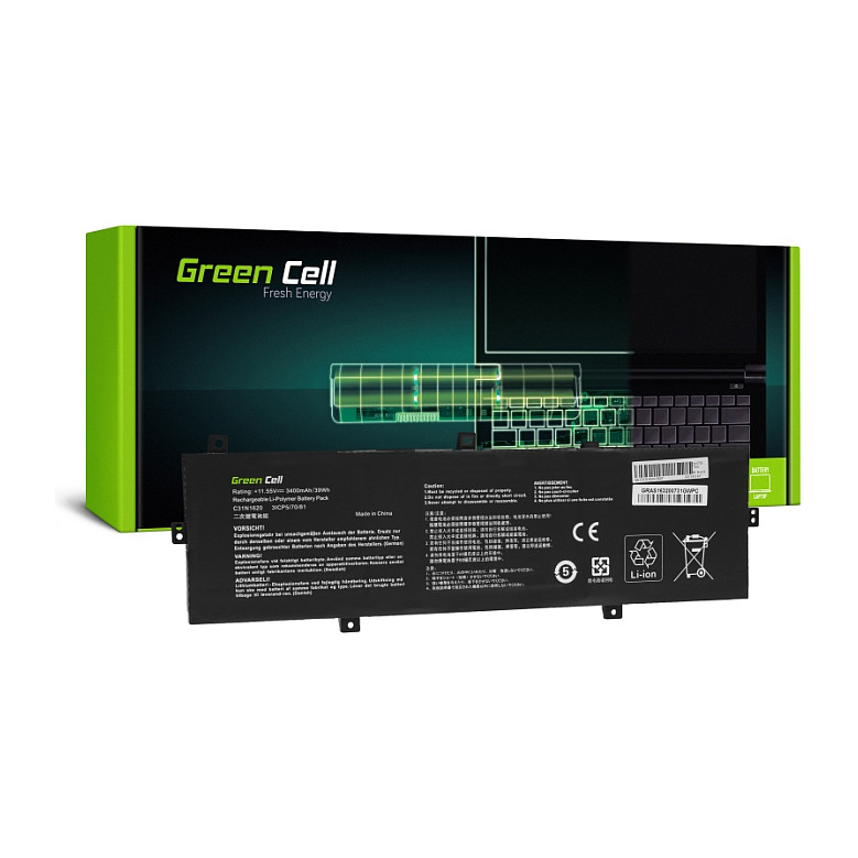 A Green Cell fÃ¼r Asus ZenBook UX430 UX430U UX430UA UX430UN - Batterie - 3.400 mAh-1