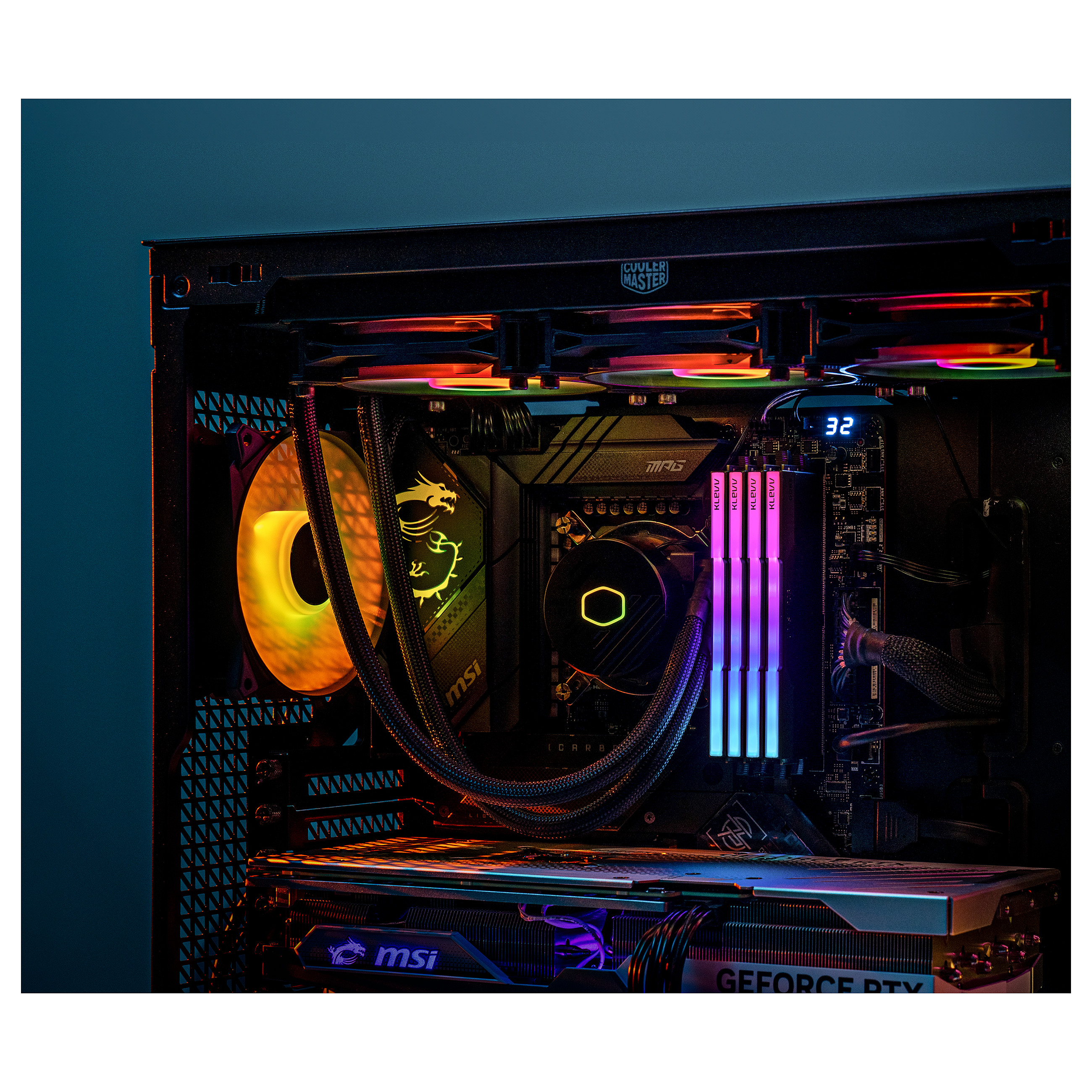 32GB KLEVV CRAS V (16GBx2) 6400 CL32 Black EXPO-13
