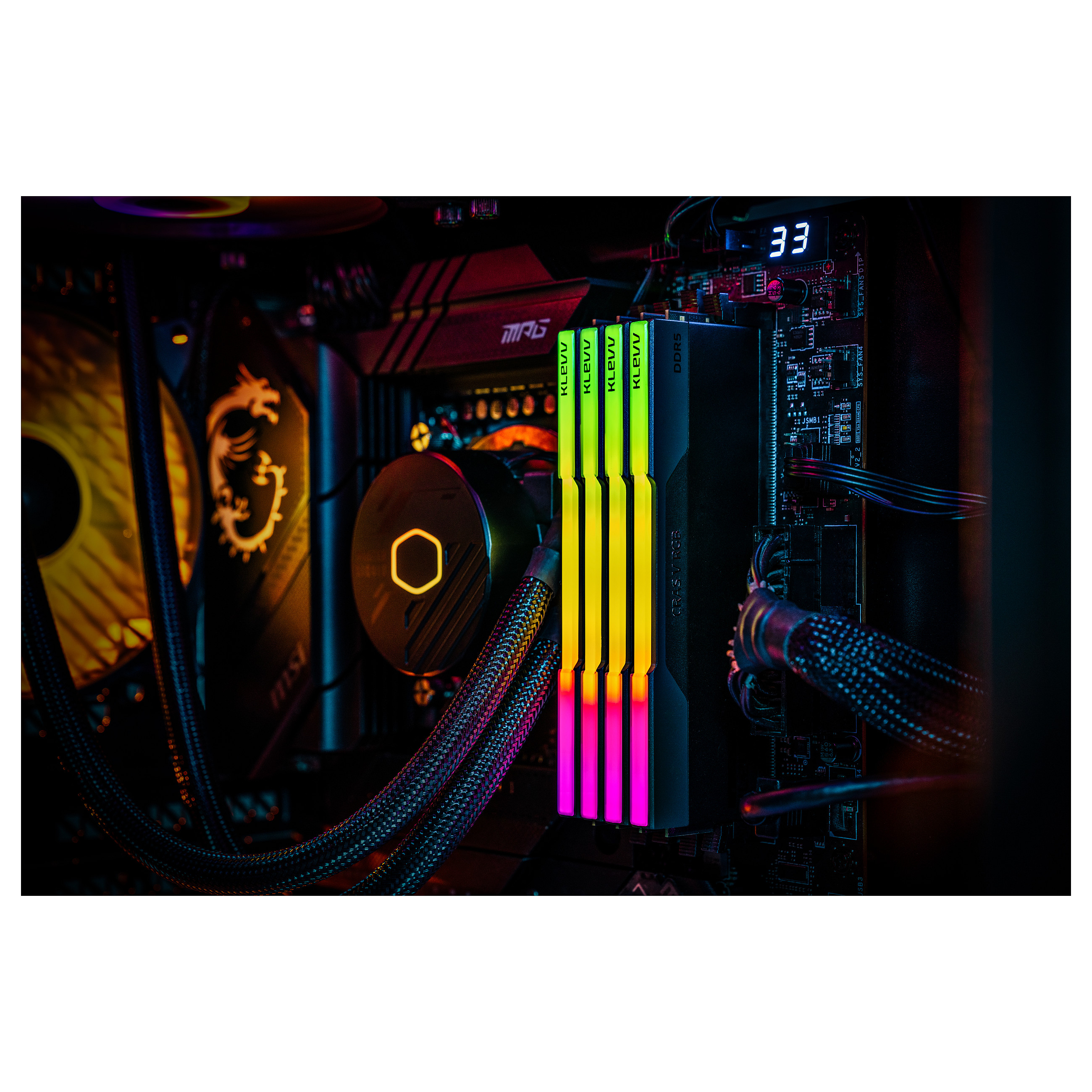 32GB KLEVV CRAS V (16GBx2) 6400 CL32 Black EXPO-15