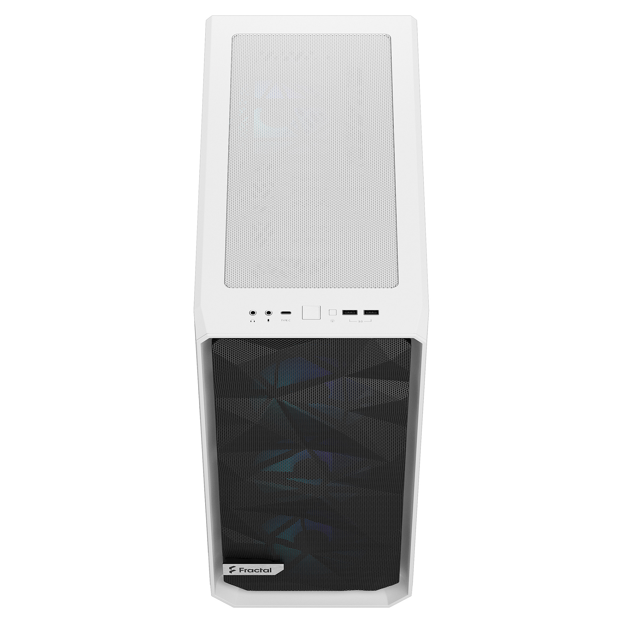 Midi Fractal Design Meshify 2 Compact RGB White TG Clear Tint Gaming GehÃ¤use-2