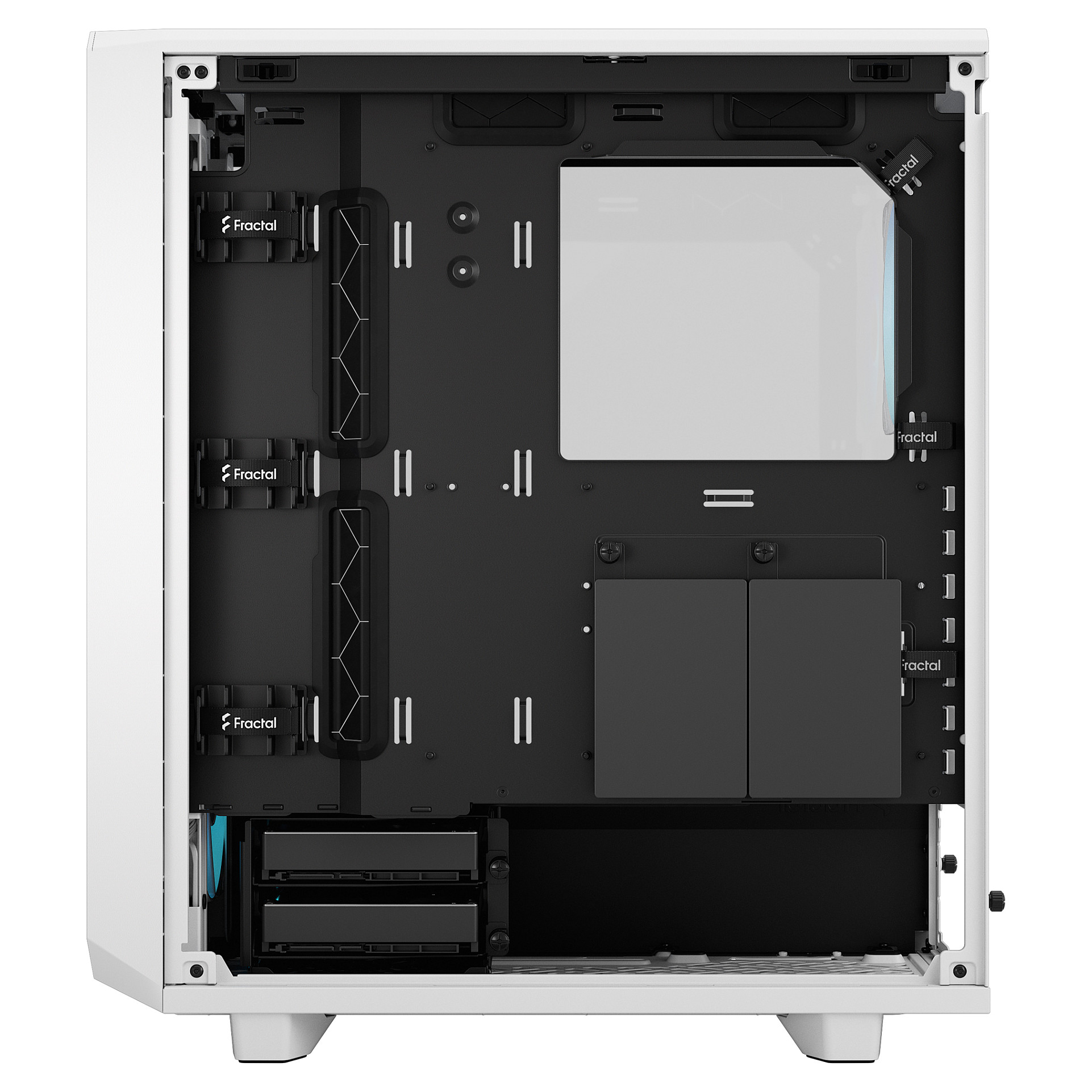 Midi Fractal Design Meshify 2 Compact RGB White TG Clear Tint Gaming GehÃ¤use-6