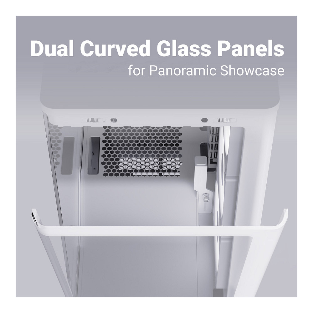 Midi Aerocool P500A-WT-v1 (weiÃŸ, Tempered Glass x 2)-9
