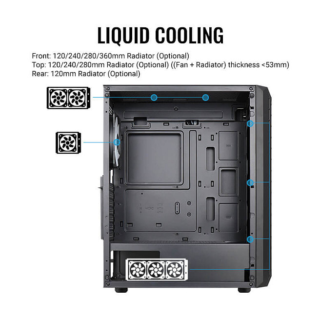 Midi AeroCool Beam-G v1 MicroATX/ATX/MiniITX (B)-14