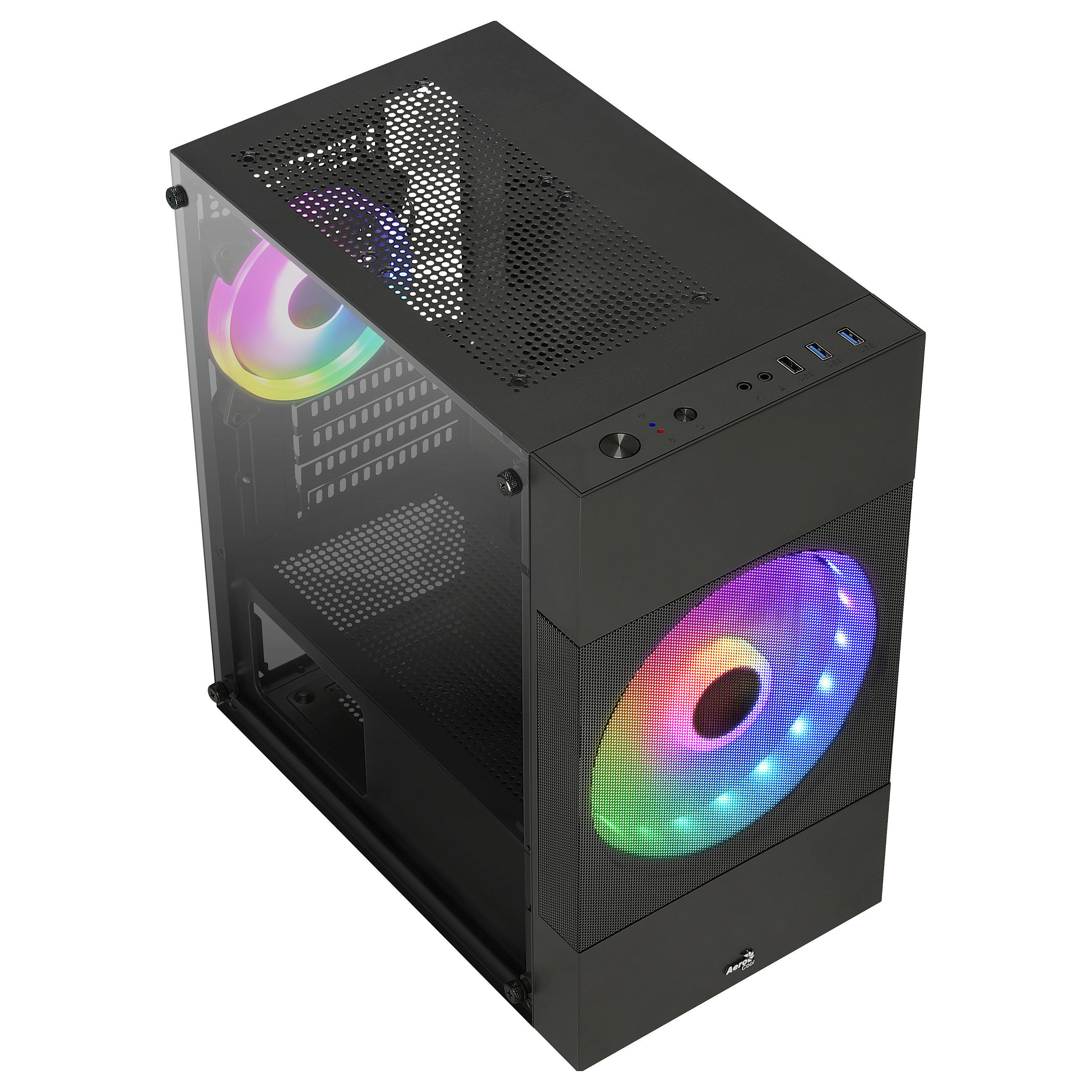 Mini AeroCool Atomic Lite v1 Black MicroATX/MiniITX-4