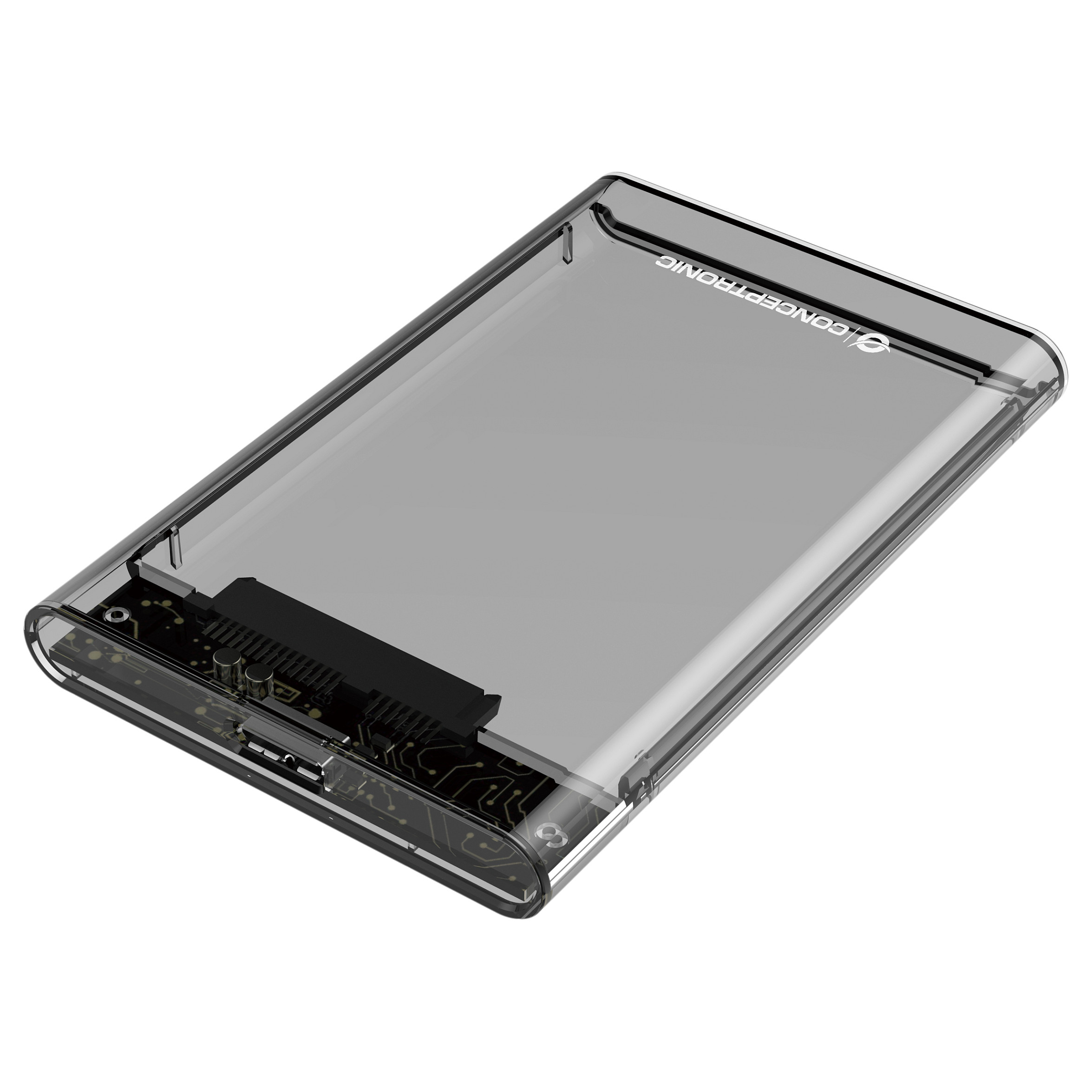 Kućište za disk CONCEPTRONIC 2.5" SATA na USB 3.0 prozirno (CHDD25UTR)
