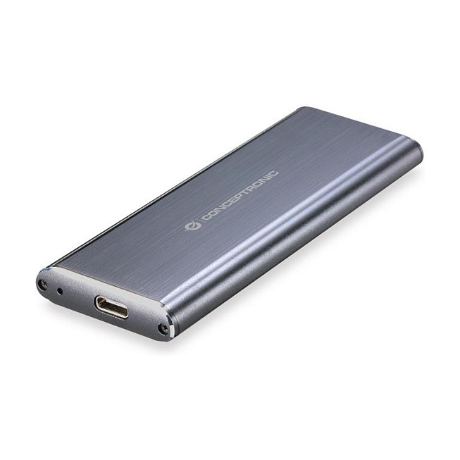 Kućište za M.2 SSD CONCEPTRONIC C08-115, USB-C 3.2 Gen 1, siva boja