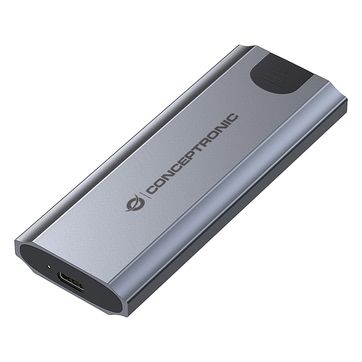 Kućište za M.2 NVMe SSD CONCEPTRONIC C08-118, USB-C 3.2 Gen 2, siva boja