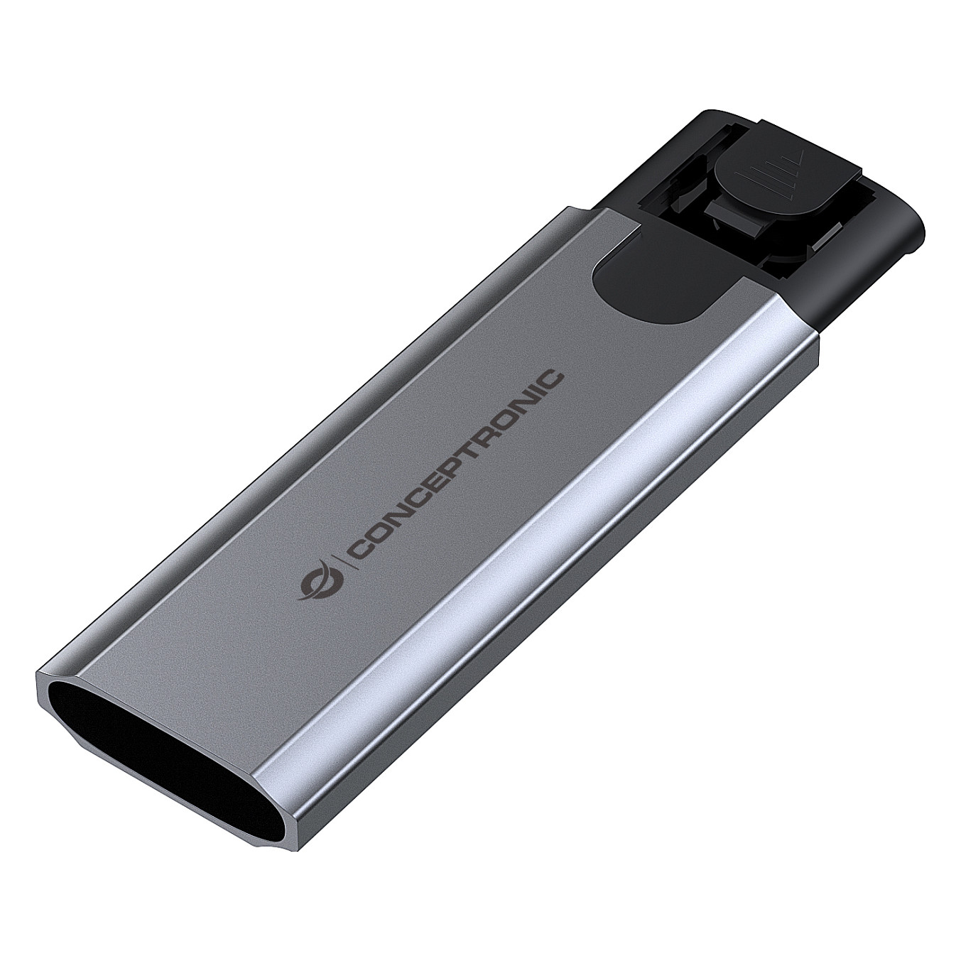 Kućište za M.2 NVMe SSD CONCEPTRONIC C08-118, USB-C 3.2 Gen 2, siva boja-3