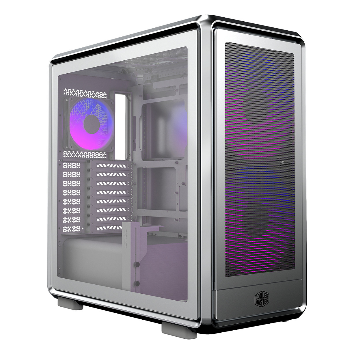 Cooler Master Masterframe 600 Mesh ARGB (silber, Tempered Glass)-0