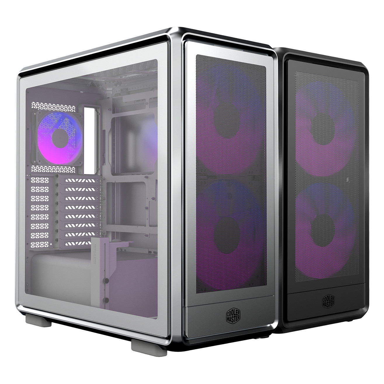 Cooler Master Masterframe 600 Mesh ARGB (silber, Tempered Glass)-1