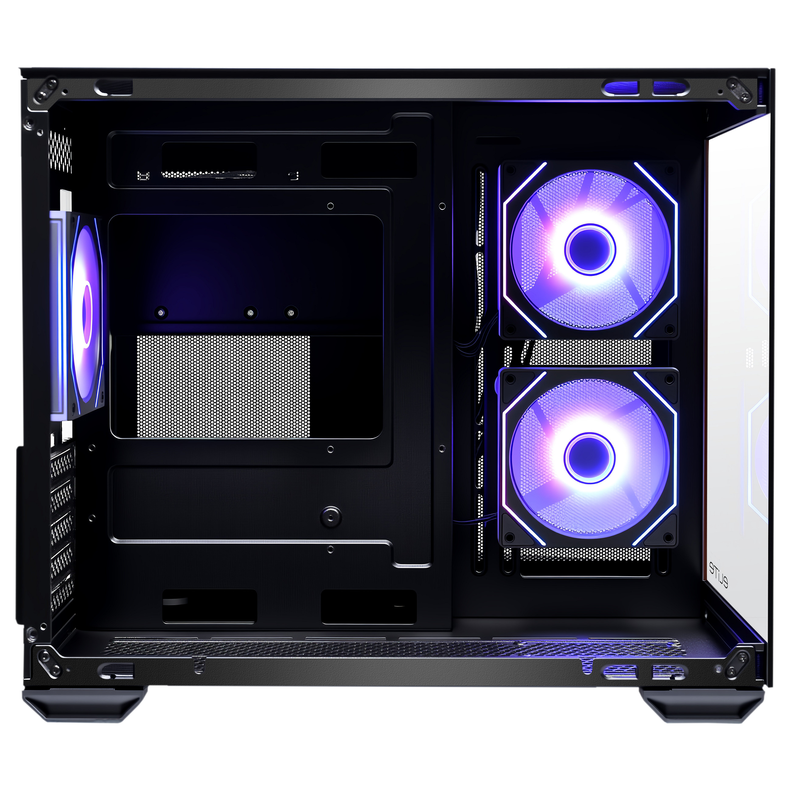 Cooler Master Elite 481 Wood - MT - micro ATX - Seitenteil mit Fenster (gehÃ¤rtetes Glas)-1