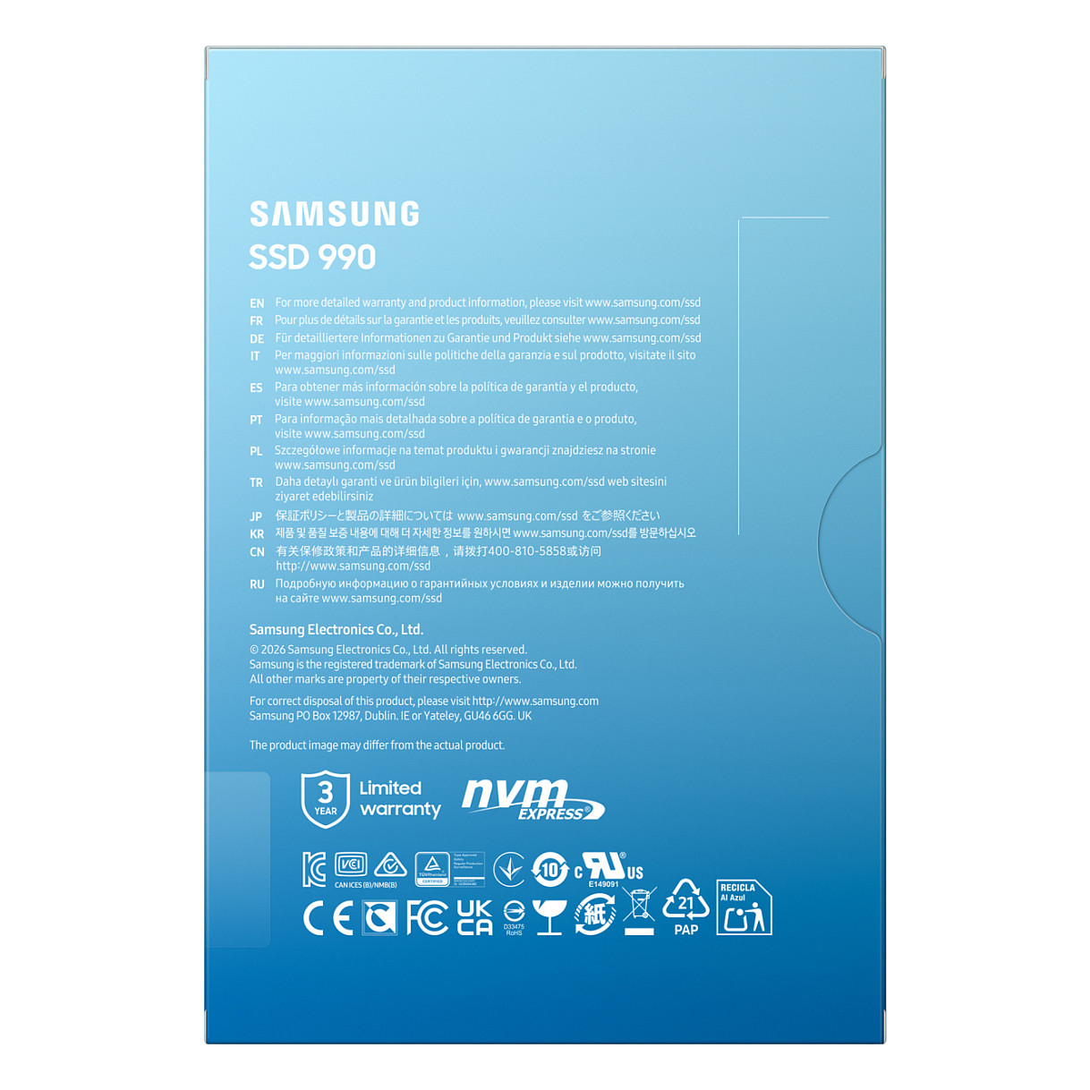 M.2 2TB Samsung M.2 PCI-E NVMe Gen4 990 Basic retail-5