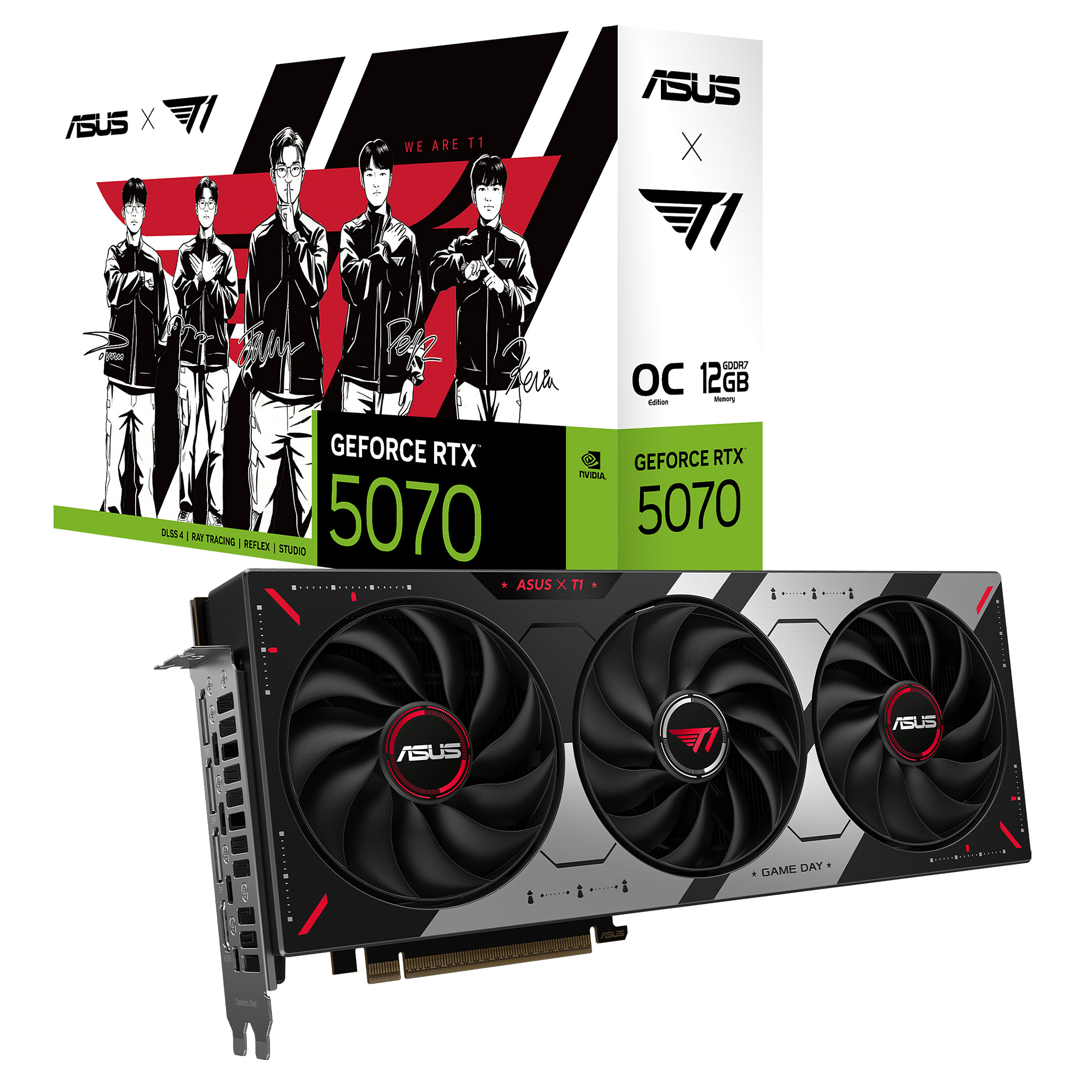 5070 OC 12GB ASUS T1 Gaming GDDR7 3 Fan-10