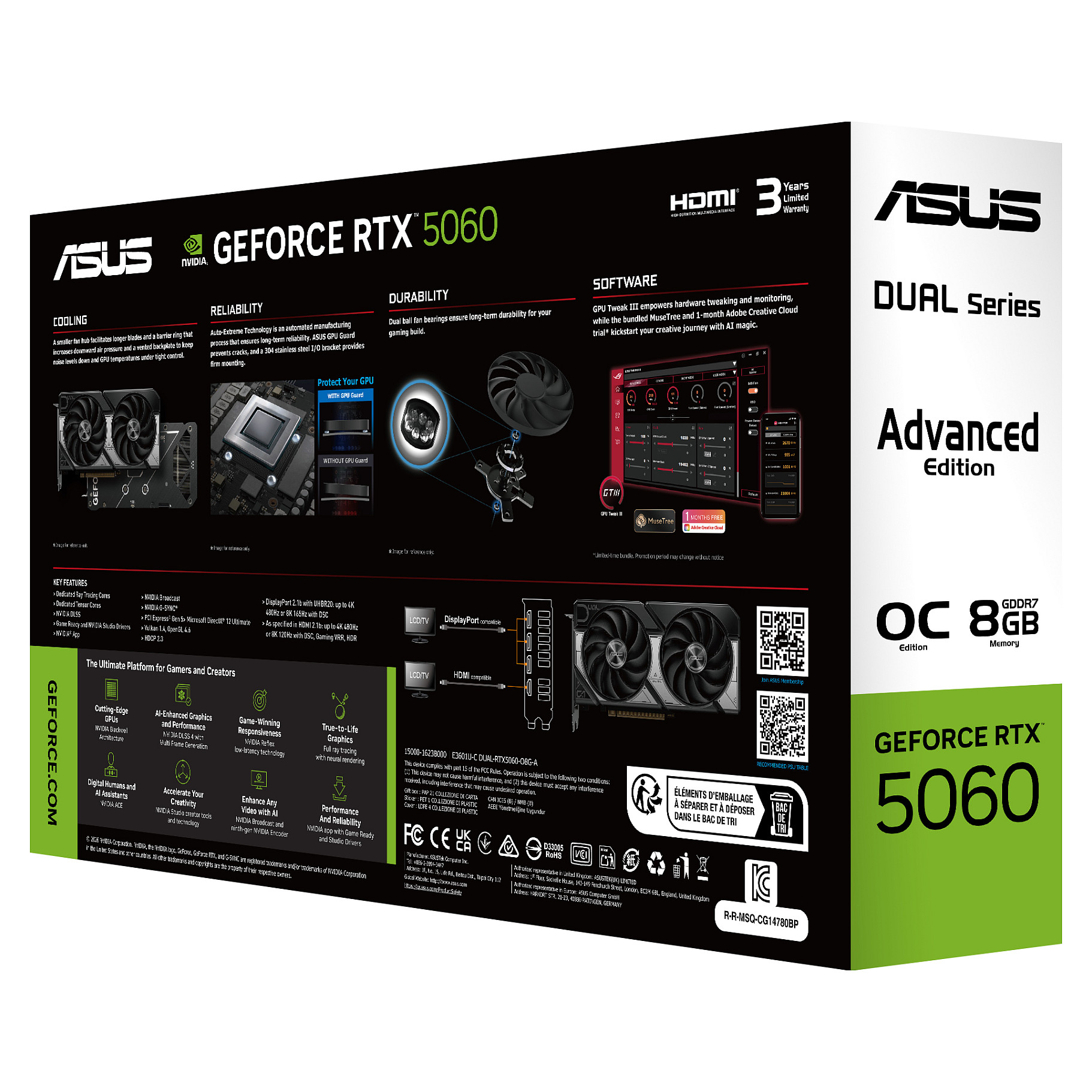 RTX 5060 8GB ASUS Dual OC GDDR7-5