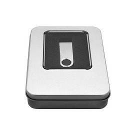 STICK MediaRange Aluminium-Box Aufbewahrung von USB Sticks silber-0