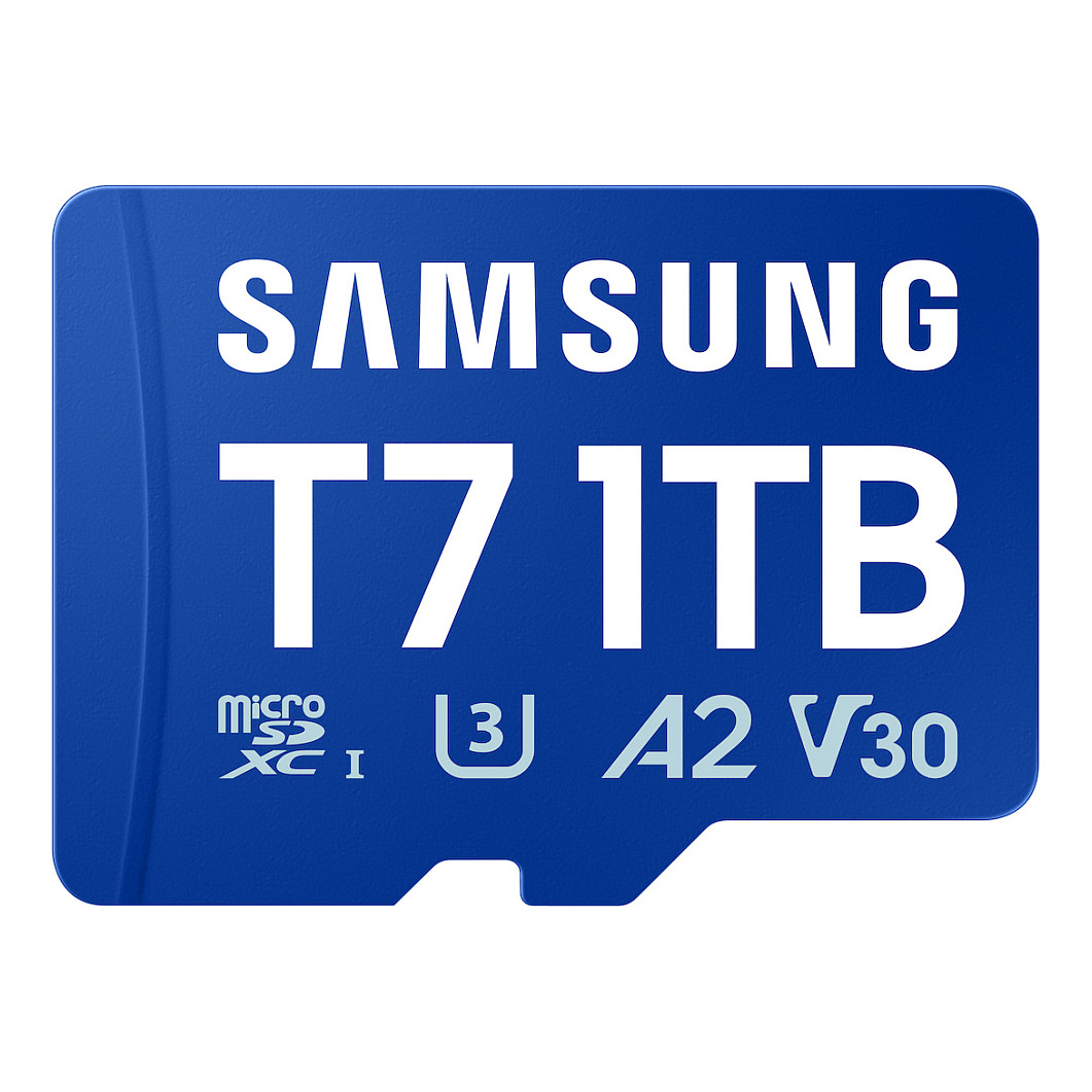 CARD SAMSUNG T7 microSD Speicherkarte 1TB fr Smartphones Tablets und Handheld-Konsolen bis zu 170MB/s Lesen MB-MB1T0T/WW-0