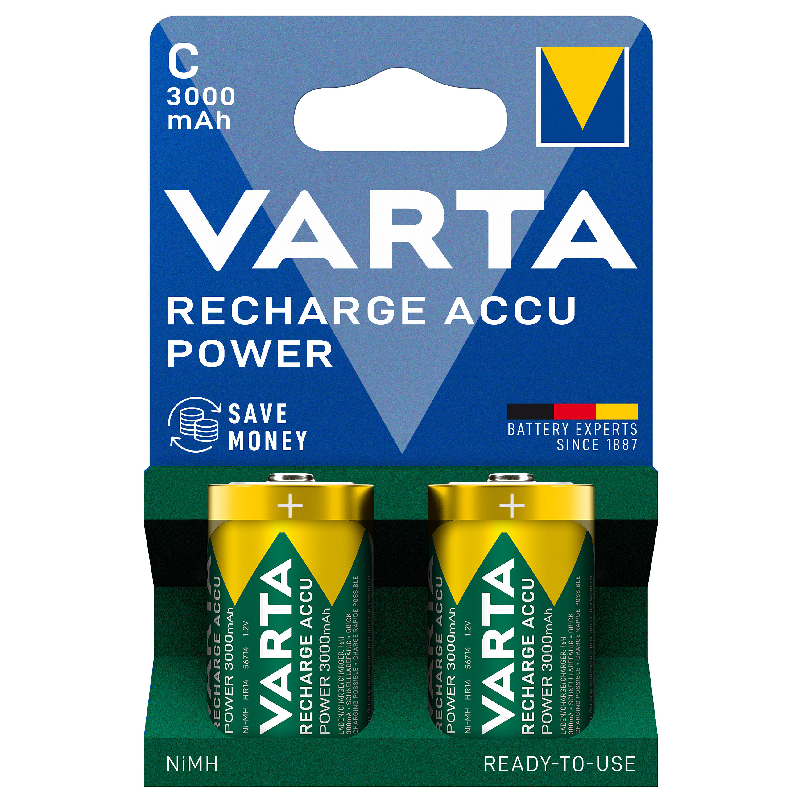 Punjive baterije VARTA Recharge Accu Power C 3000 mAh (2 kom)-1