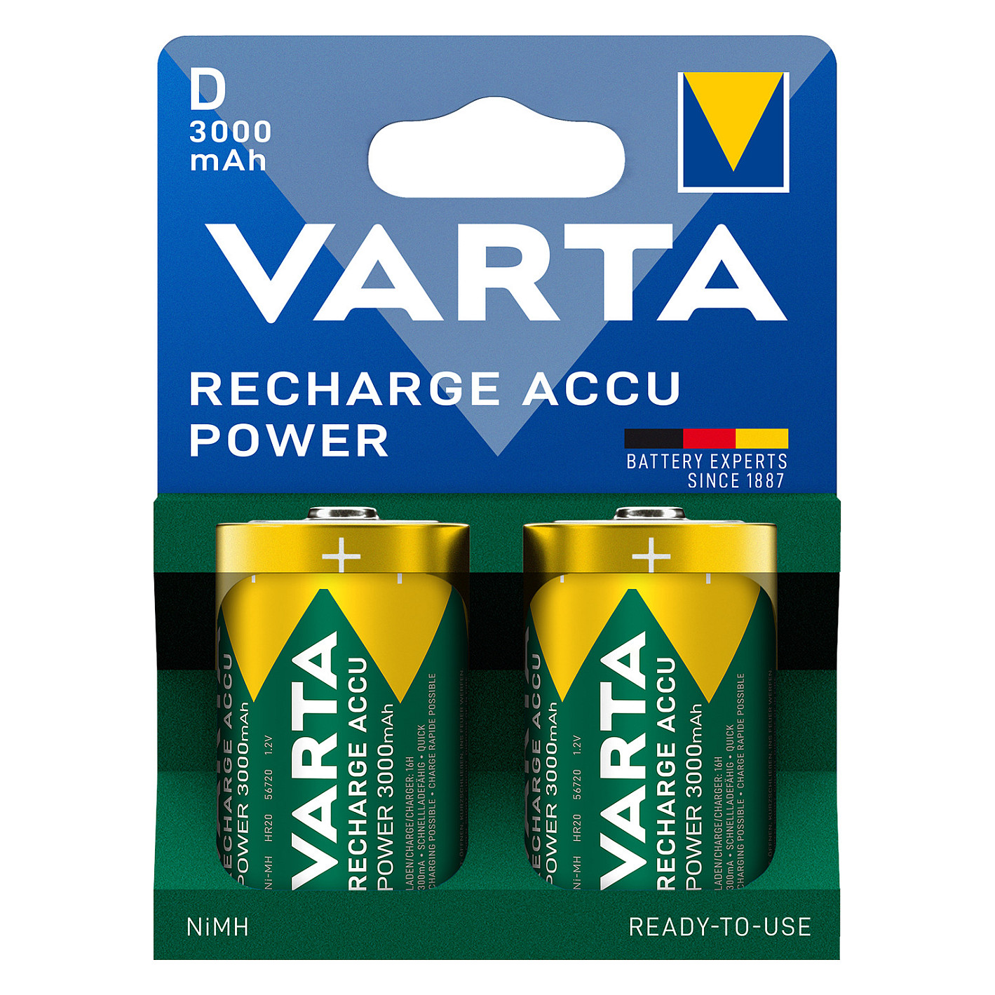 Punjive baterije VARTA Recharge Accu Power D 3000 mAh (2 kom)-1