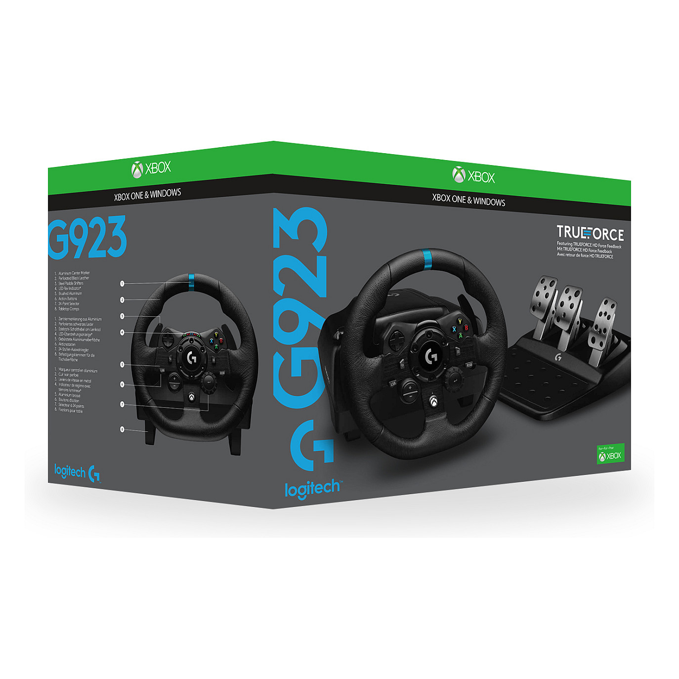 Logitech G923 Racing Wheel and Pedals for Xbox One and PC - N/A - N/A - EMEA-11