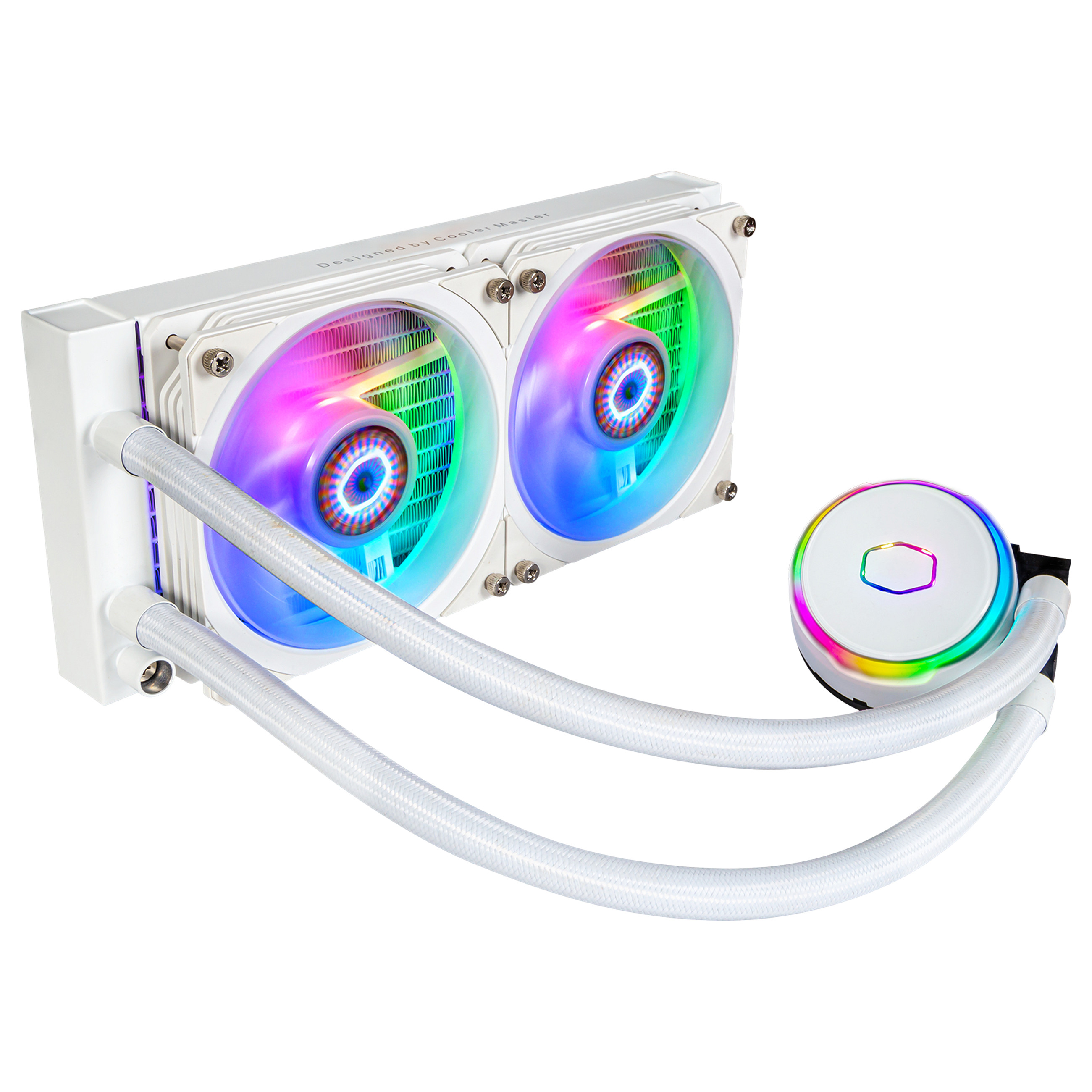 K Cooler Master WAK MasterLiquid PL240 FLUX White 1700 1200 20x-0