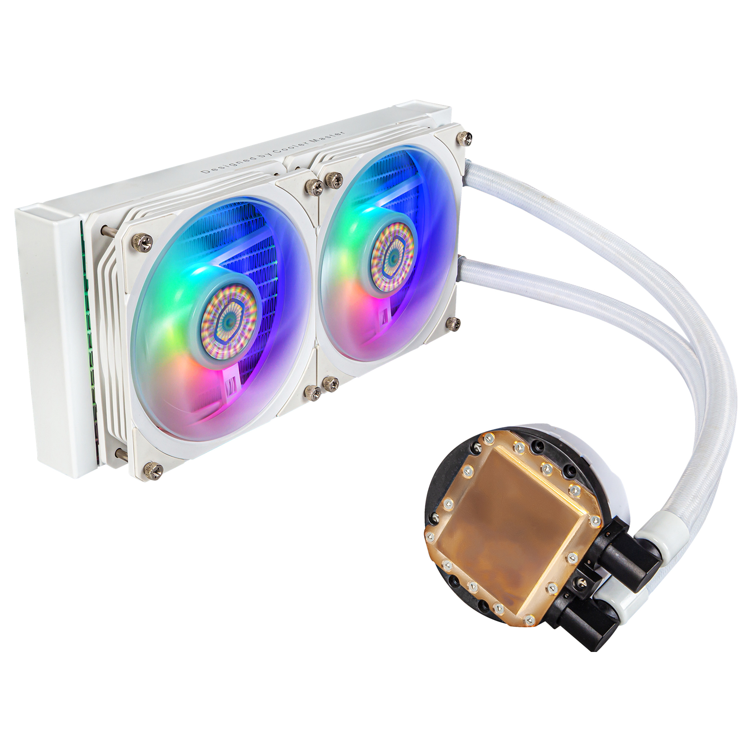 K Cooler Master WAK MasterLiquid PL240 FLUX White 1700 1200 20x-1