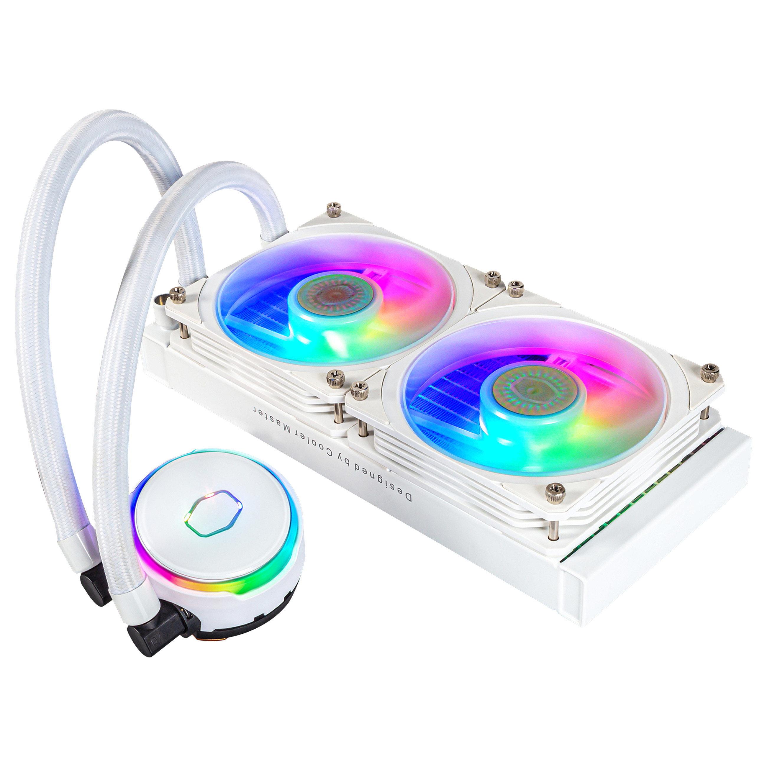 K Cooler Master WAK MasterLiquid PL240 FLUX White 1700 1200 20x-2