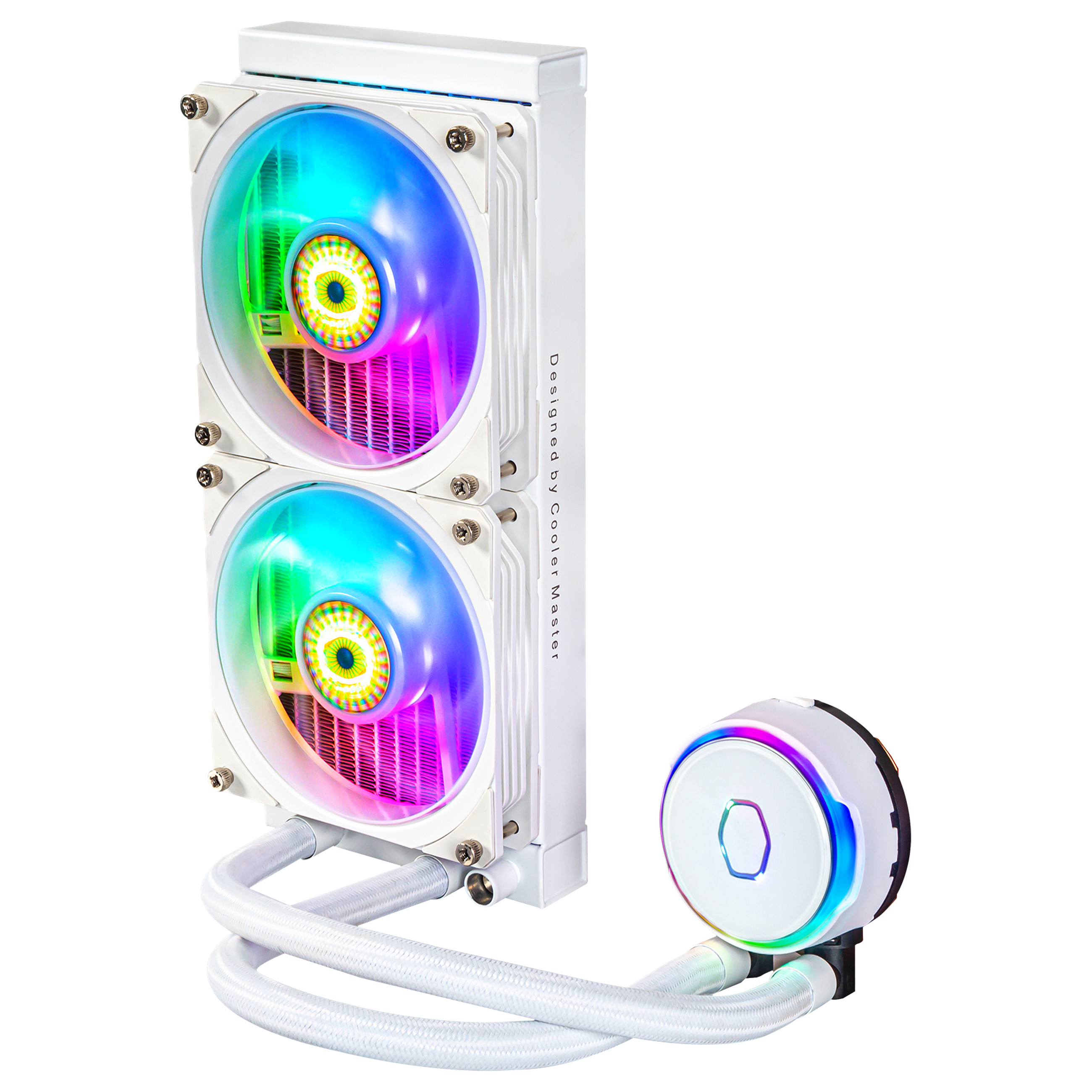 K Cooler Master WAK MasterLiquid PL240 FLUX White 1700 1200 20x-3