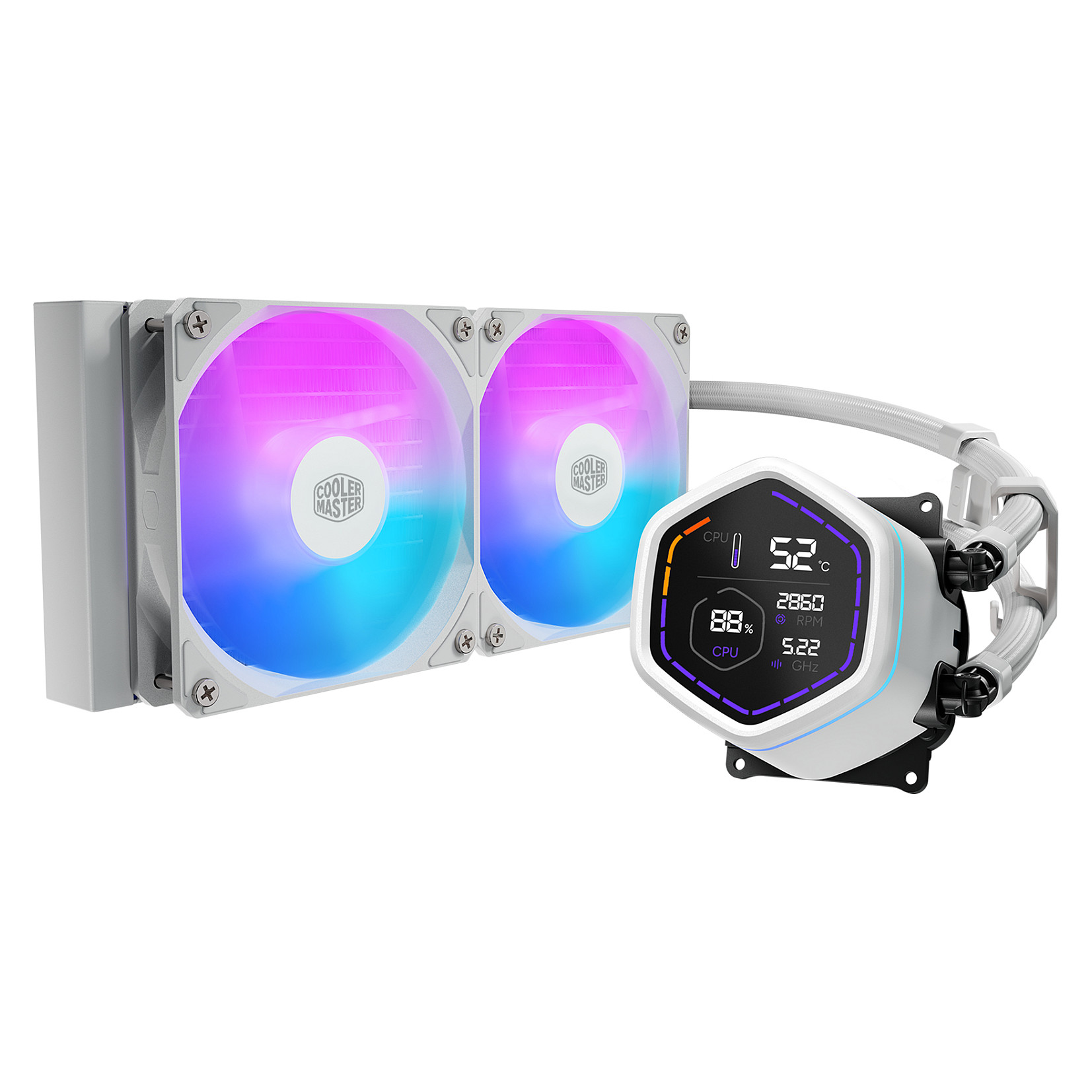 K Cooler Master Kit Watercooling AIO MasterLiquid Core Nex Digital RGB - 240mm-0