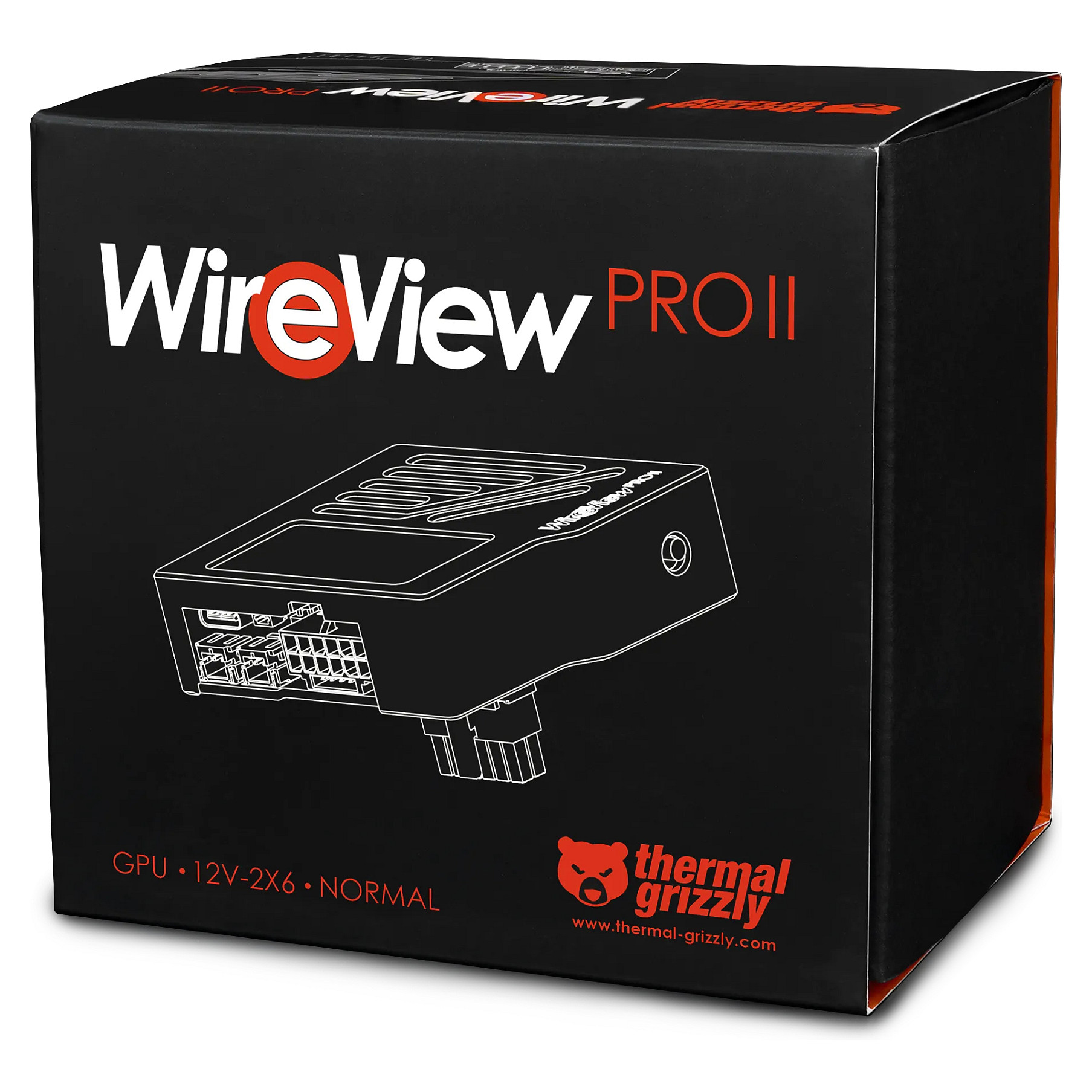 Mjerač snage THERMAL GRIZZLY WireView Pro II (12V-2x6, normal, crna boja)-7