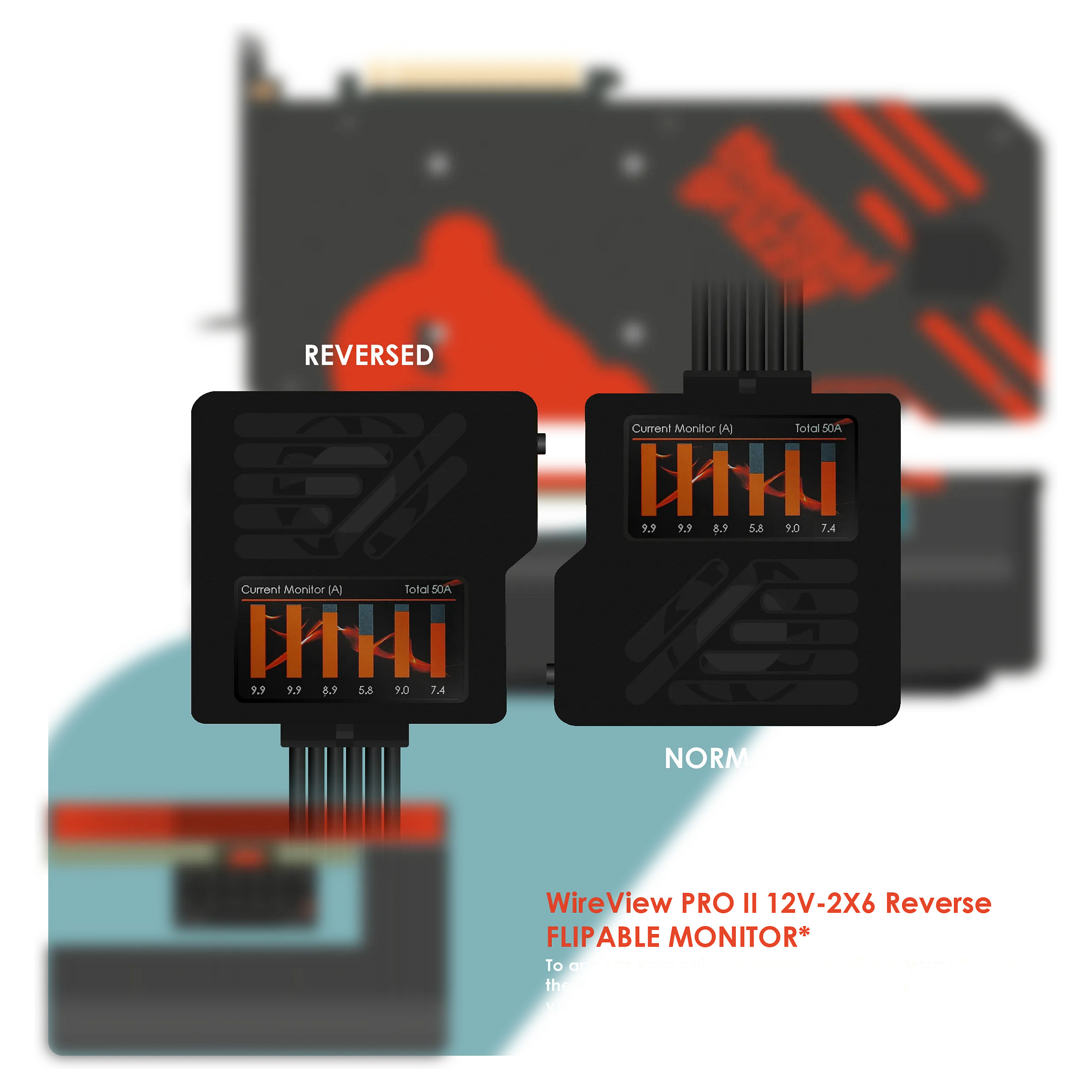 THERMAL GRIZZLY WireView Pro II mjerač snage za GPU (12V-2x6, obrnuti, crna boja)-6