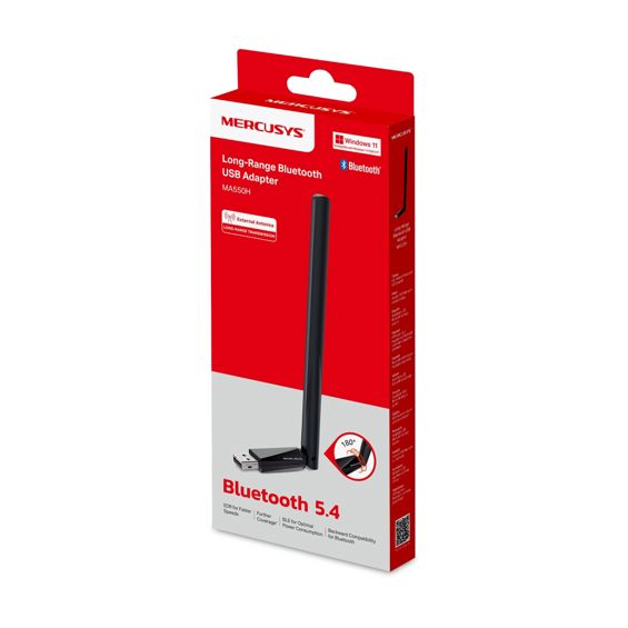 Bluetooth Adapter MERCUSYS High Gain Bluetooth 5.4 USB adapter, MA550H-2
