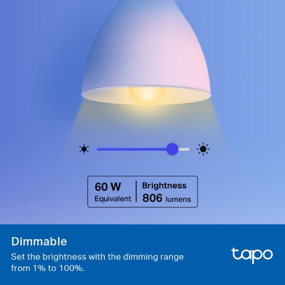 Pametna LED žarulja TAPO, L530E, E27, 8.7W, u boji-3