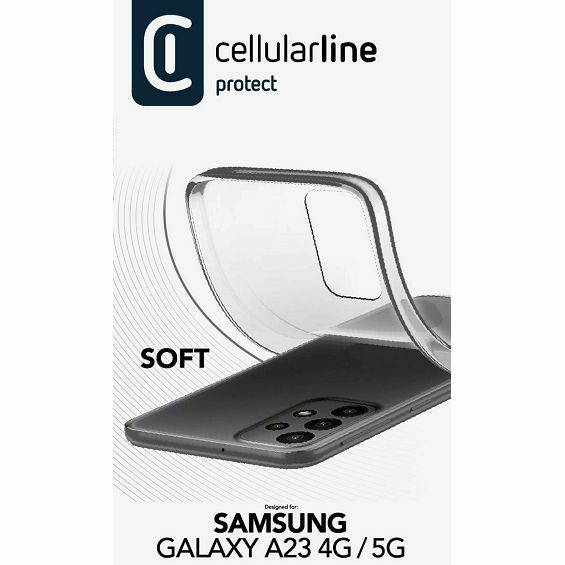 Zaštitna Maska CELLULARLINE, Soft, Samsung Galaxy A23 4G/5G, Prozirna-2