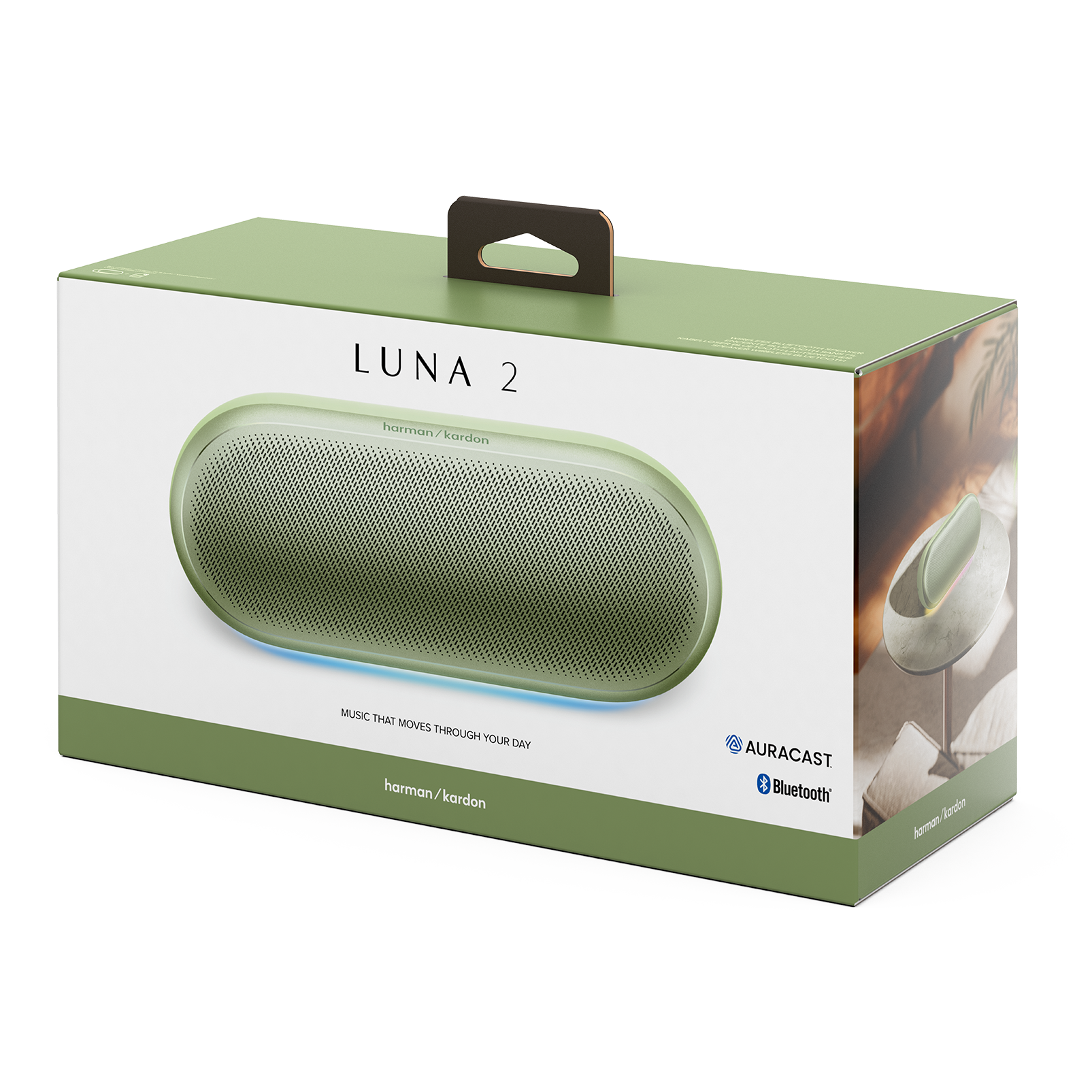 Prijenosni Bluetooth zvučnik HARMAN KARDON Luna 2 (40 W, Bluetooth 5.4, IP67, mint zelena boja)
