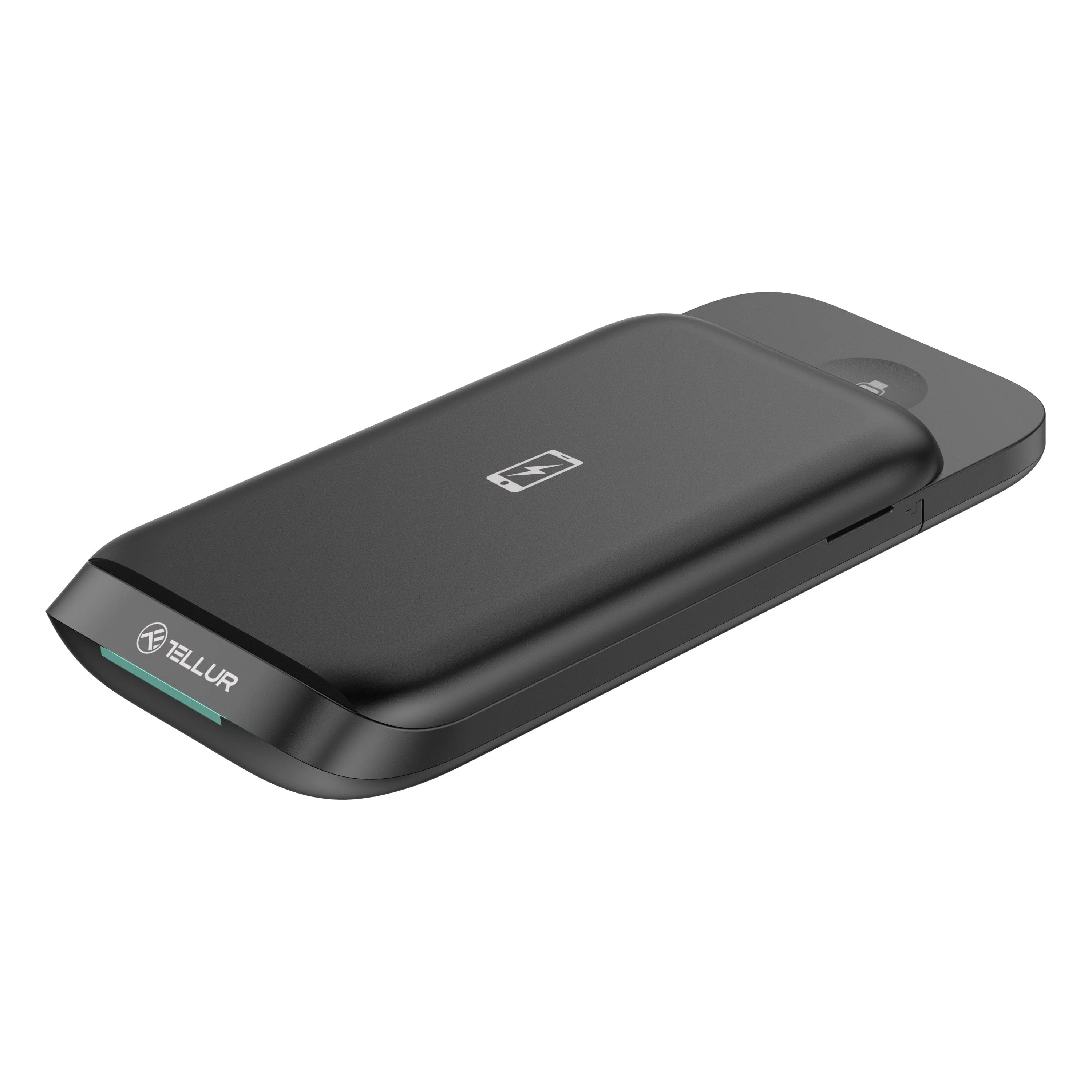 TELLUR 3-in-1 Qi Wireless Desk Charger, 15W, Qi Certified, Foldable, Black-6