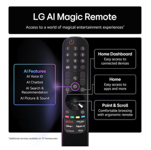 TV LG 75QNED80A6A.AEU QNED AI 75" (190cm, 4K UHD, HDR10 Pro, webOS, Smart TV)-6