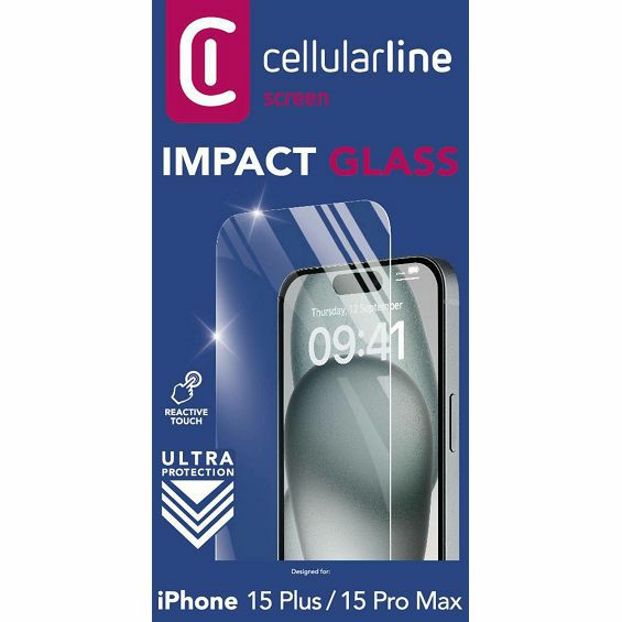 Zaštitno Staklo CELLULARLINE, iPhone 15 Plus/15 Pro Max-2