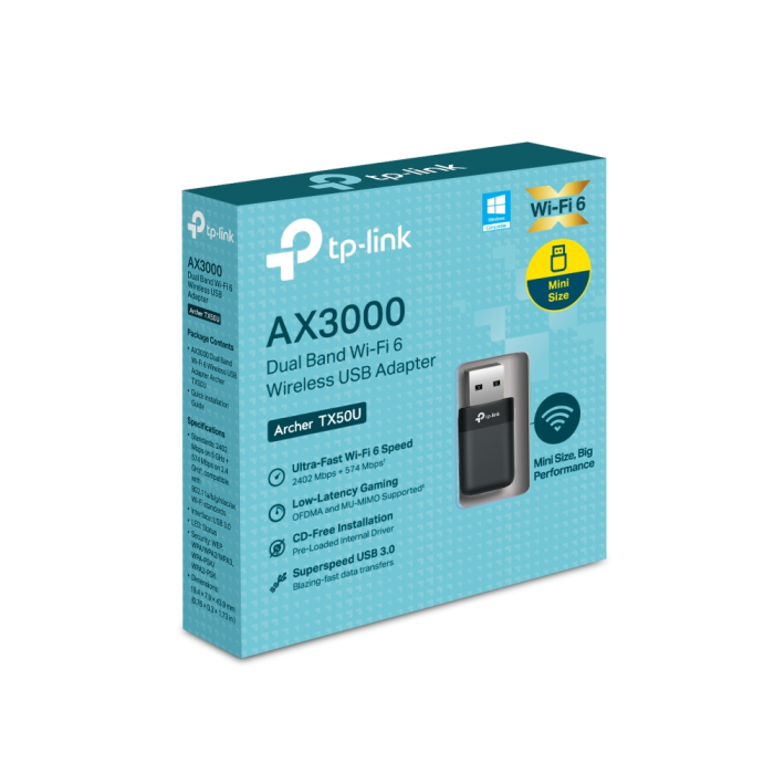 TP-LINK Archer TX50U AX3000 dual-band USB3.0 Wi-Fi 6 mrežni adapter-4