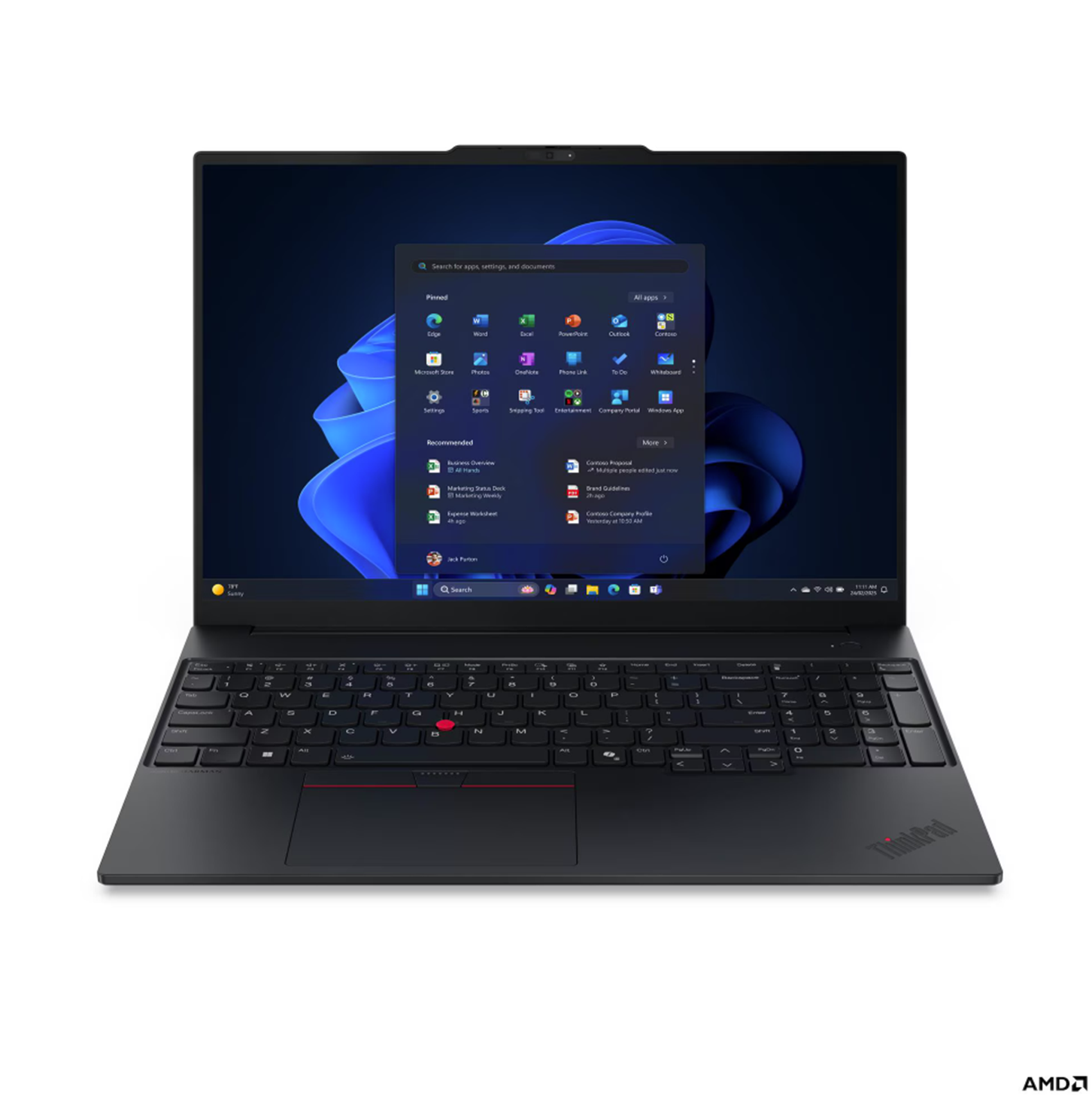 Laptop LENOVO ThinkPad E16 Gen 4 (AMD) (16" WUXGA 1920x1200 IPS, AMD Ryzen AI 5 330, 16 GB RAM, 512 GB SSD, AMD Radeon 820M, DOS, Non-HR tipkovnica, crna boja)-0