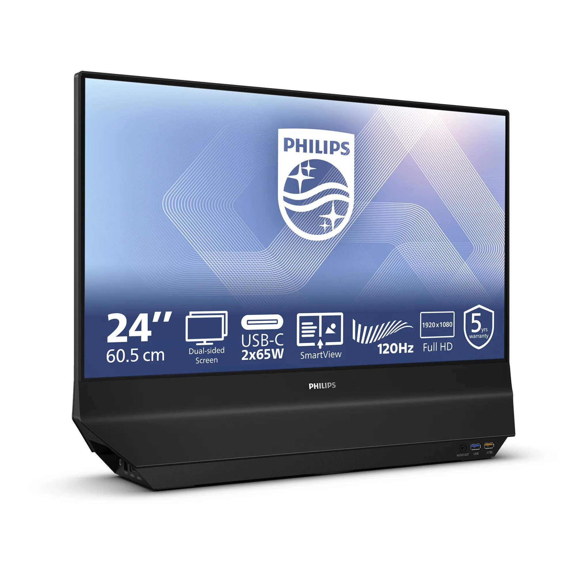 Philips 24B2D5300 24", 2xHDMI, 2xUSB-C, 120Hz, DUO-0