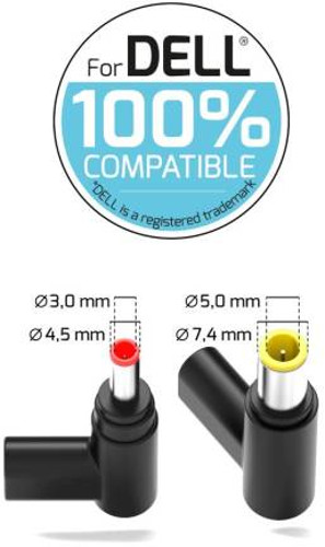 Port punjač 65W GaN2 USB-C za DELL NB, 2 nastavka-0