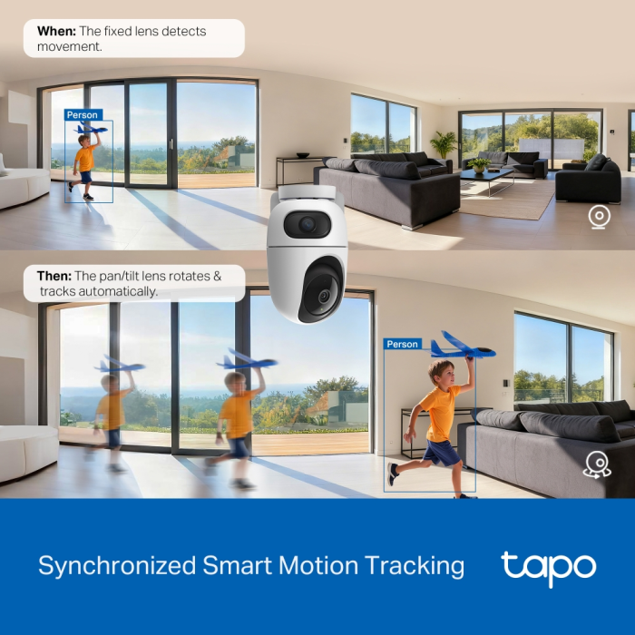 TP-LINK Tapo C245D Dual 2K Pan/Tilt AI Wi-Fi Indoor Camera-3