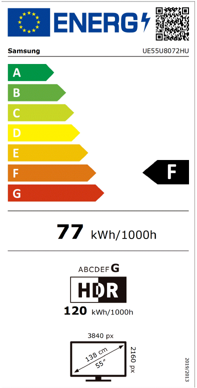 TV SAMSUNG UE55U8072HUXXH 55" (LED 140 cm, 4K UHD, Tizen, HDR10+, DVB-T2/C/S2, crna boja)-4