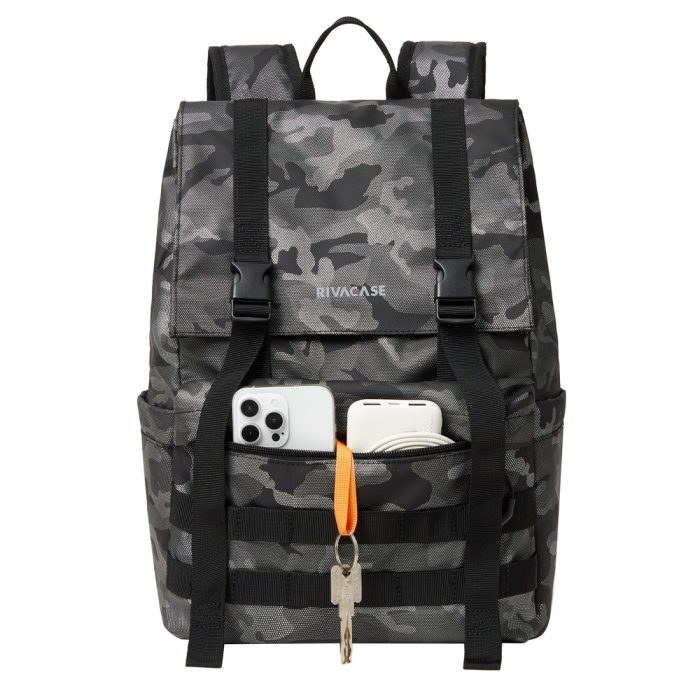 RivaCase 15L Laptop Backpack 7621, Gray-4