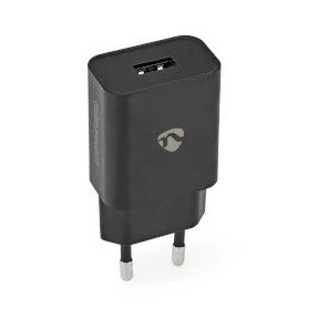 Kućni punjač NEDIS WCHAU242ABK, 12W, USB A, crni