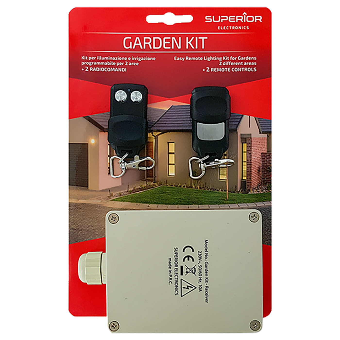 Superior Set za daljinsko upravljanje, 2 kanala, 2RC-a, 433 MHz - KIT GARDEN 433